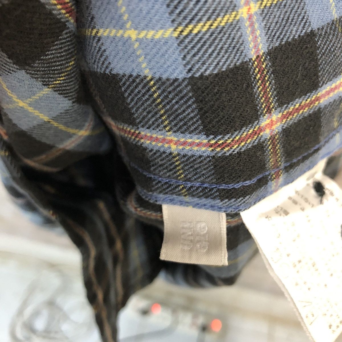 Flannel × Uniqlo Uniqlo Blue Checkred Flannel vintage #A218 Size US XL / EU 56 / 4 - 13 Thumbnail