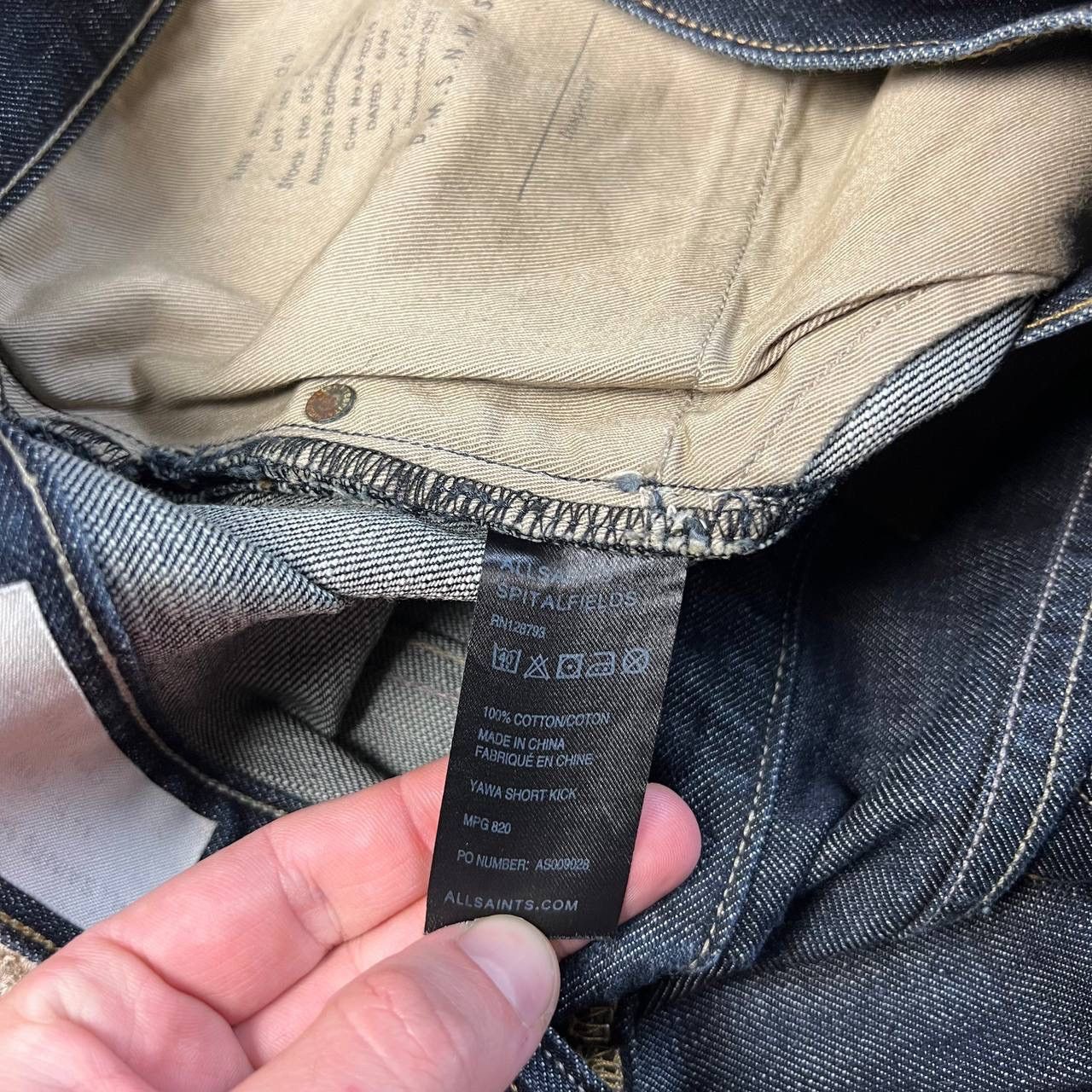 Allsaints Allsaints Spitalfield Japanese Style Denim Jeans Size US 34 / EU 50 - 7 Thumbnail