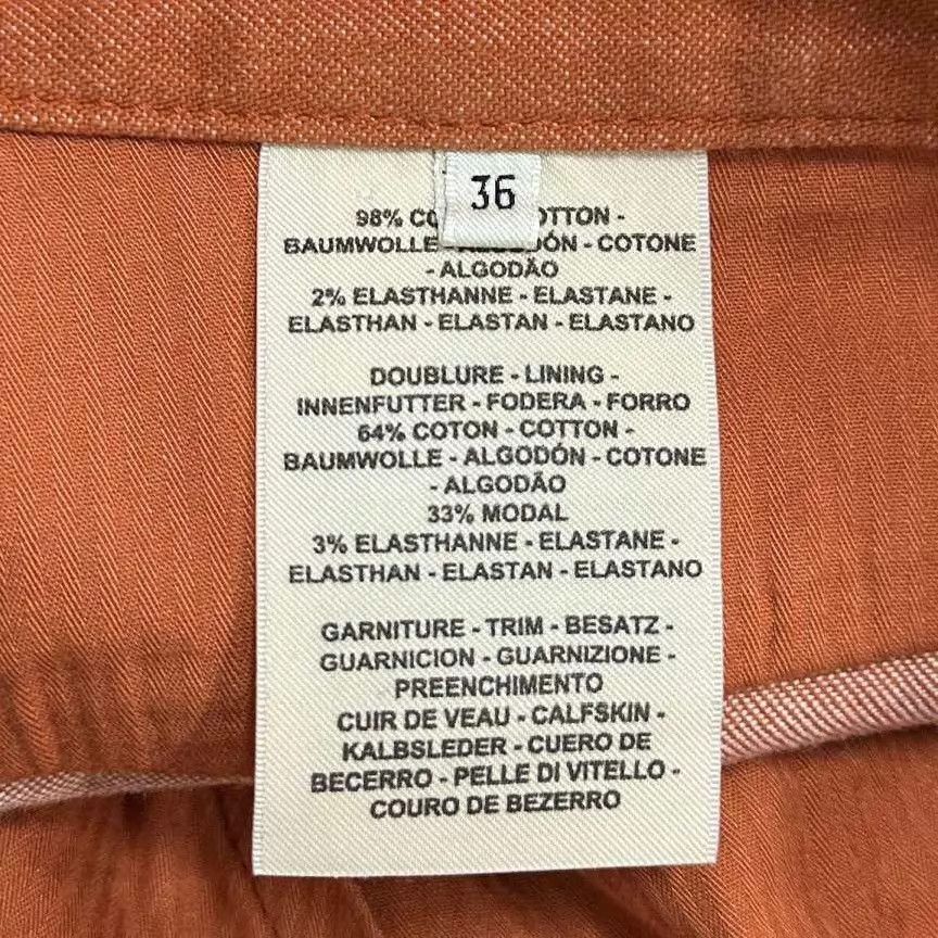 Hermes HERMES Orange Wide Leg Work Pants 36 99 New Size 26" / US 2 / IT 38 - 5 Thumbnail
