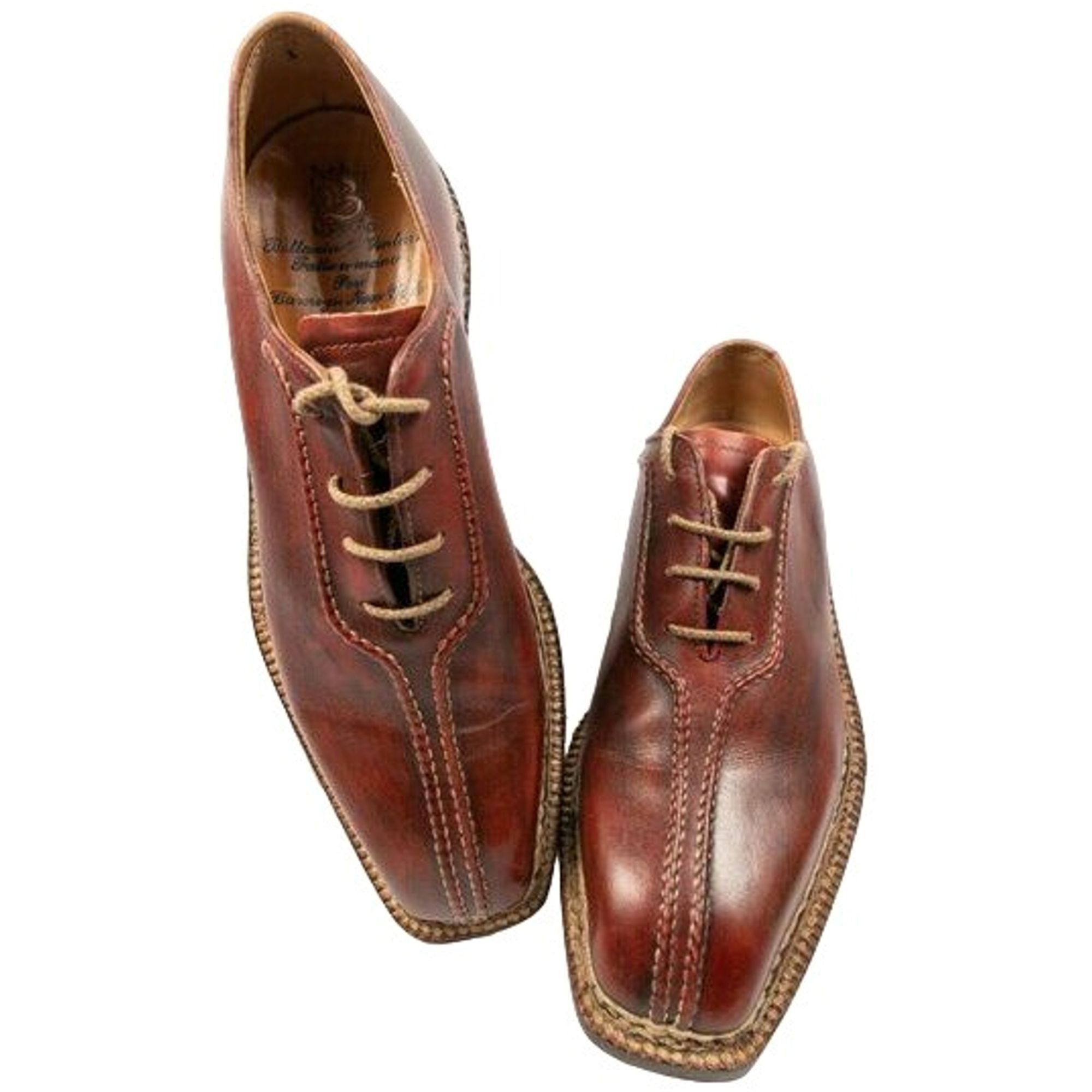 Bettanin & Venturi Bettanin & Venturi Italy Mens 7 Brown Norvegese Double Split Size US 7 / EU 40 - 1 Thumbnail