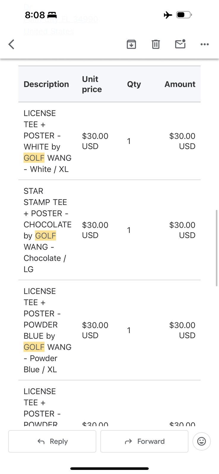 Golf Wang Call me if you get lost White T-shirt Size US XL / EU 56 / 4 - 7 Thumbnail