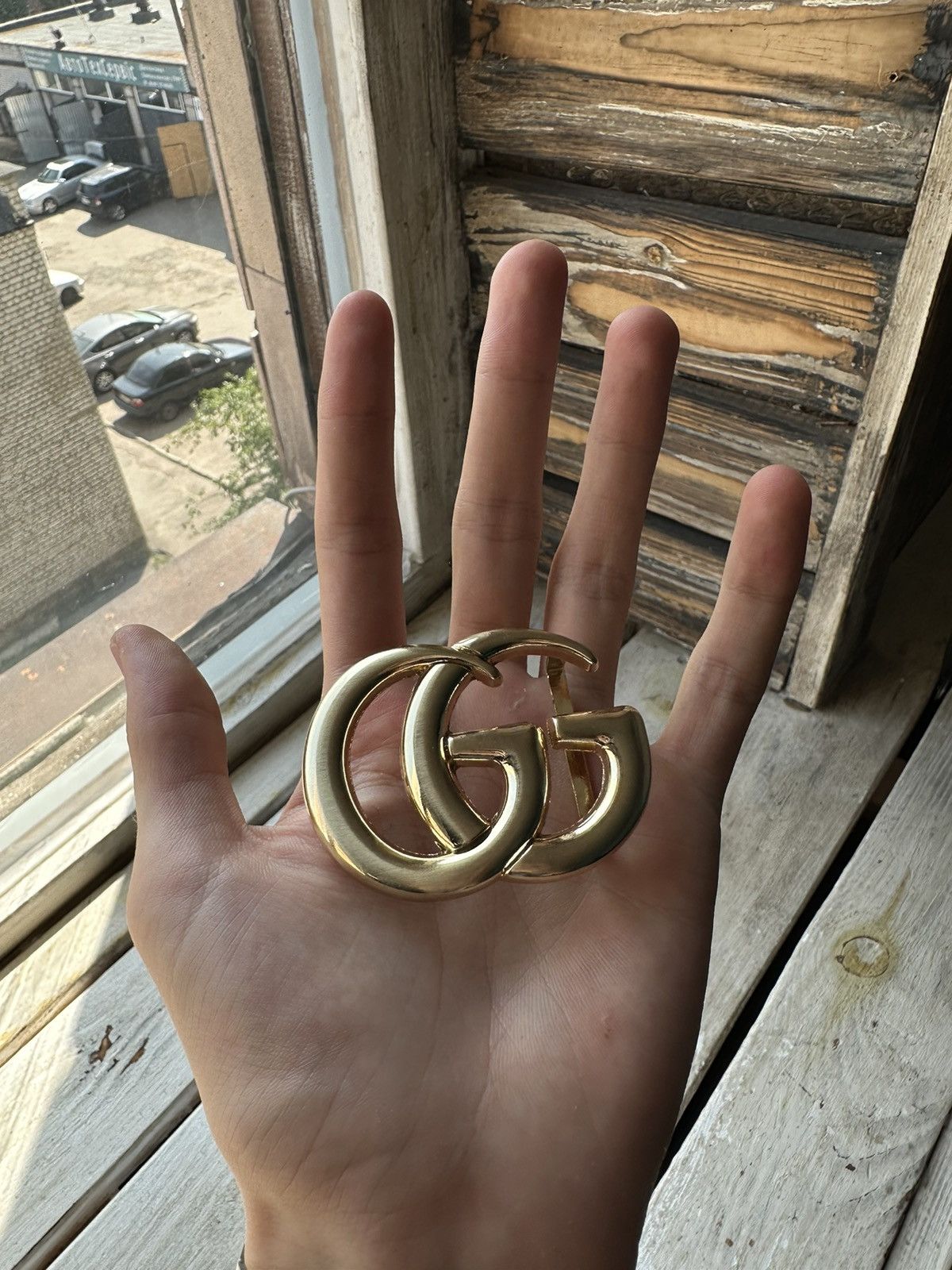 Designer × Vintage GUCCI Vintage Black GG Buckle Y2K D&G BB