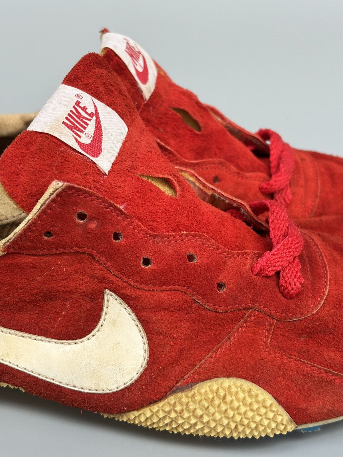 Nike Collector’s Piece! 1980s Nike Americas Track Suede Spikes Size US 7 / EU 40 - 14 Thumbnail