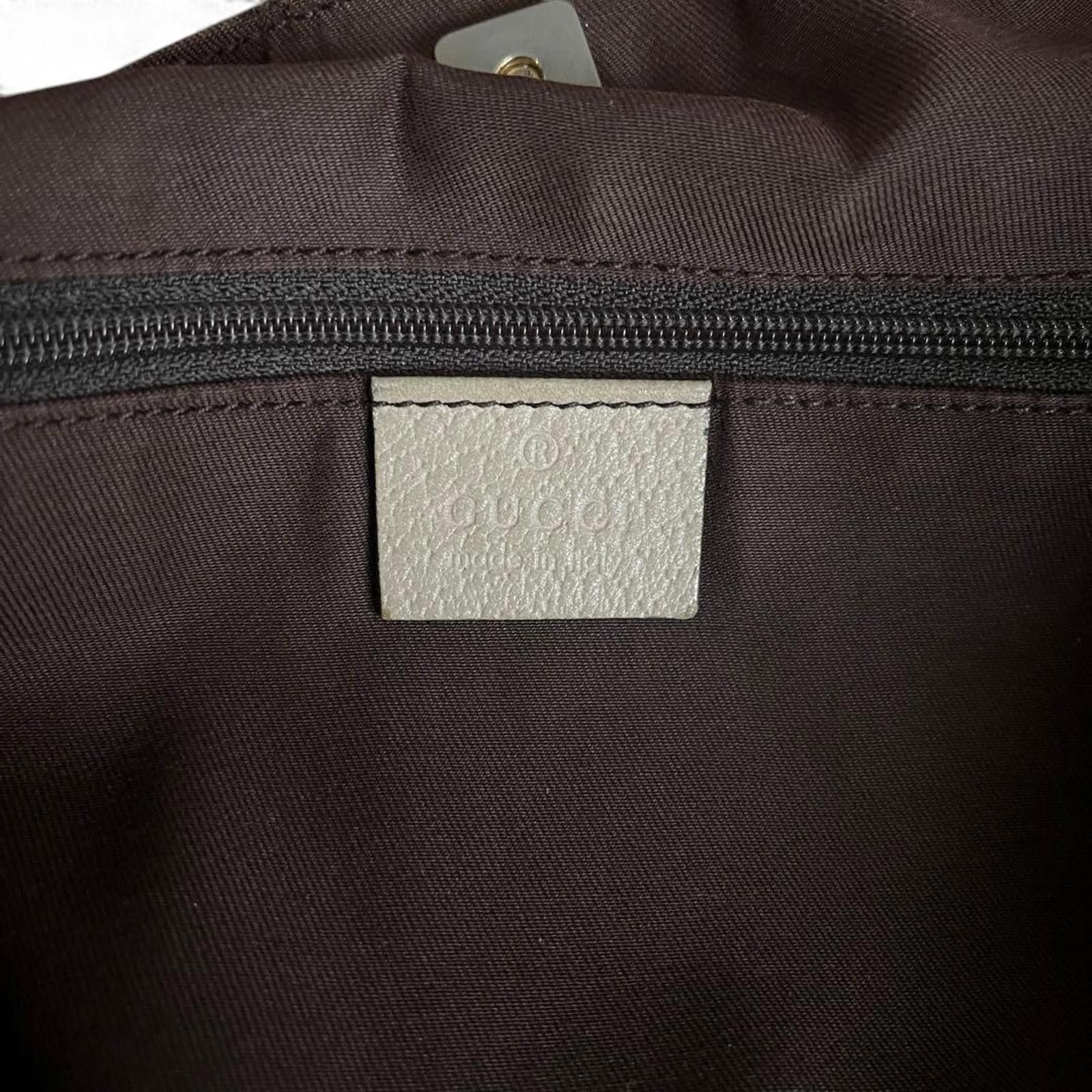 Gucci Gucci - Canvas Tote Bag White Leather Size ONE SIZE - 5 Thumbnail