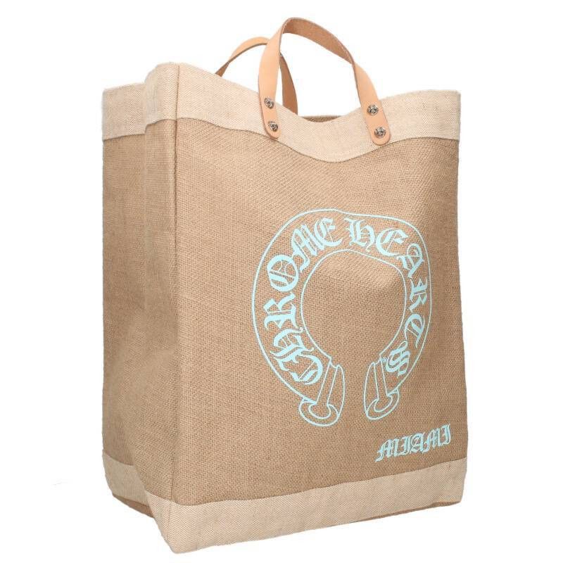 クロムハーツ CHROME HEARTS HORSESHOE BEACH BAG Chrome Hearts Horseshoe Beach Bag Tote Leather Fabric Men'S