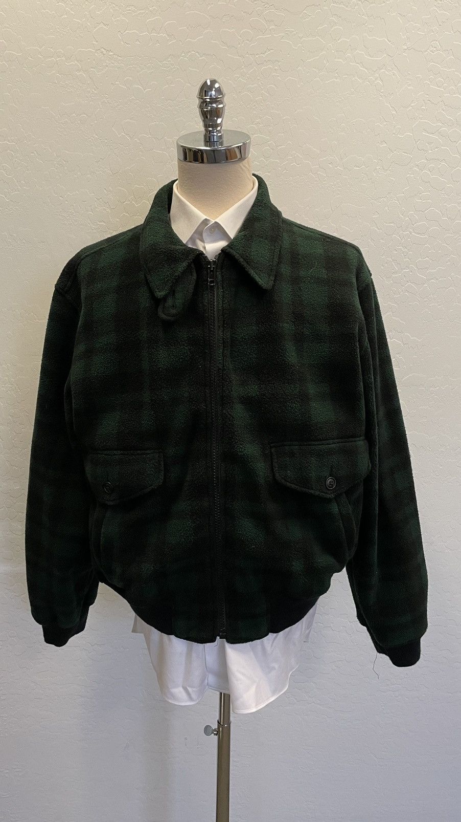 Polo Ralph Lauren × Vintage Black Watch Plaid Fleece Bomber Size US XL / EU 56 / 4 - 1 Thumbnail