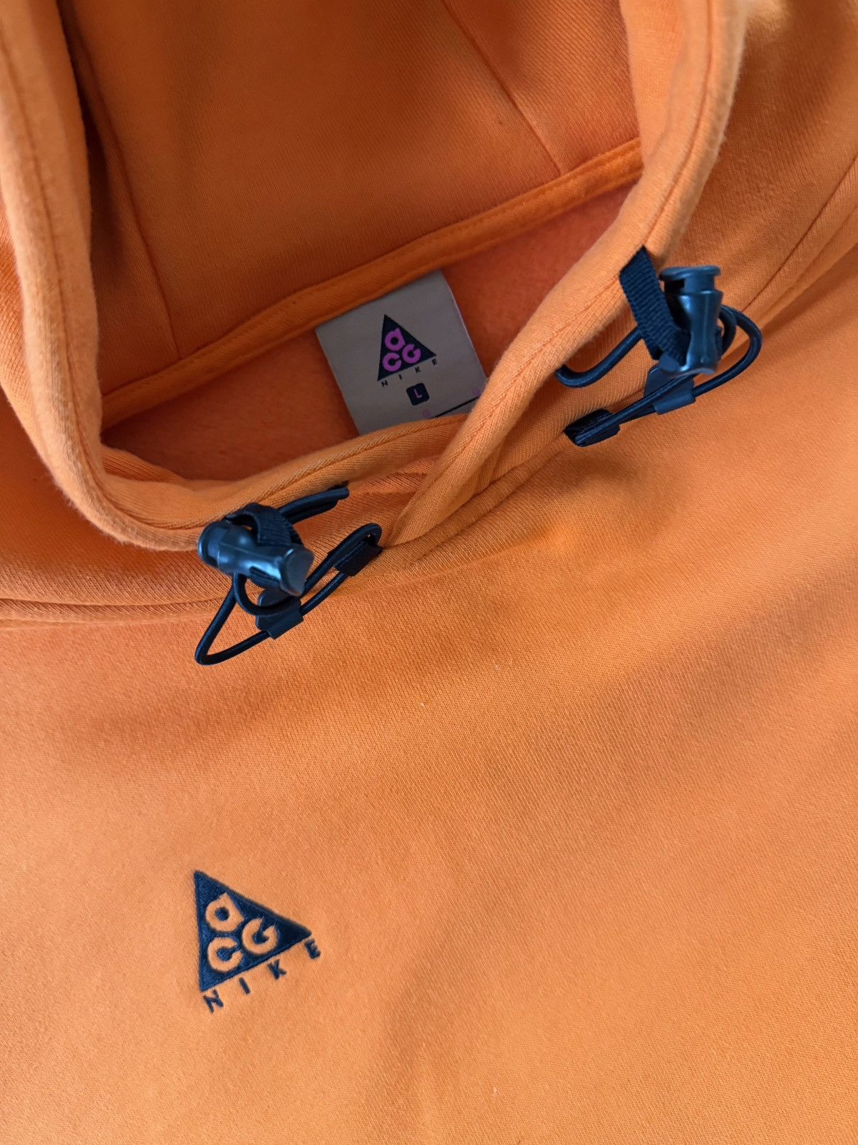 Nike Nike ACG Pullover Hoodie Sweatshirt Safety Orange Sz L *** Size US L / EU 52-54 / 3 - 2 Thumbnail