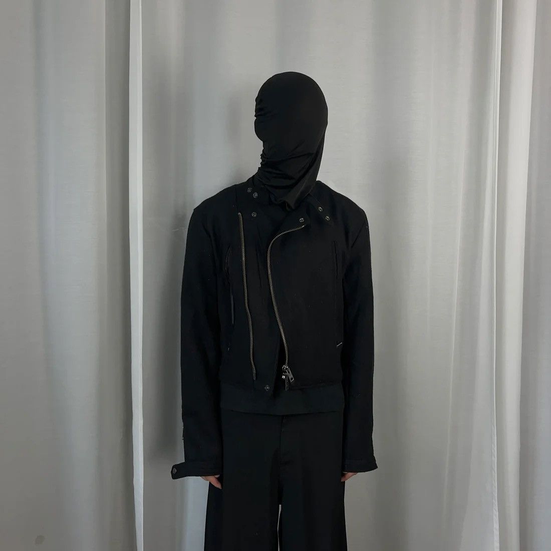 Yohji Yamamoto Yohji Yamamoto Pour Homme Back Zip Wool Bomber Jacket - AW14 Size US S / EU 44-46 / 1 - 2 Thumbnail