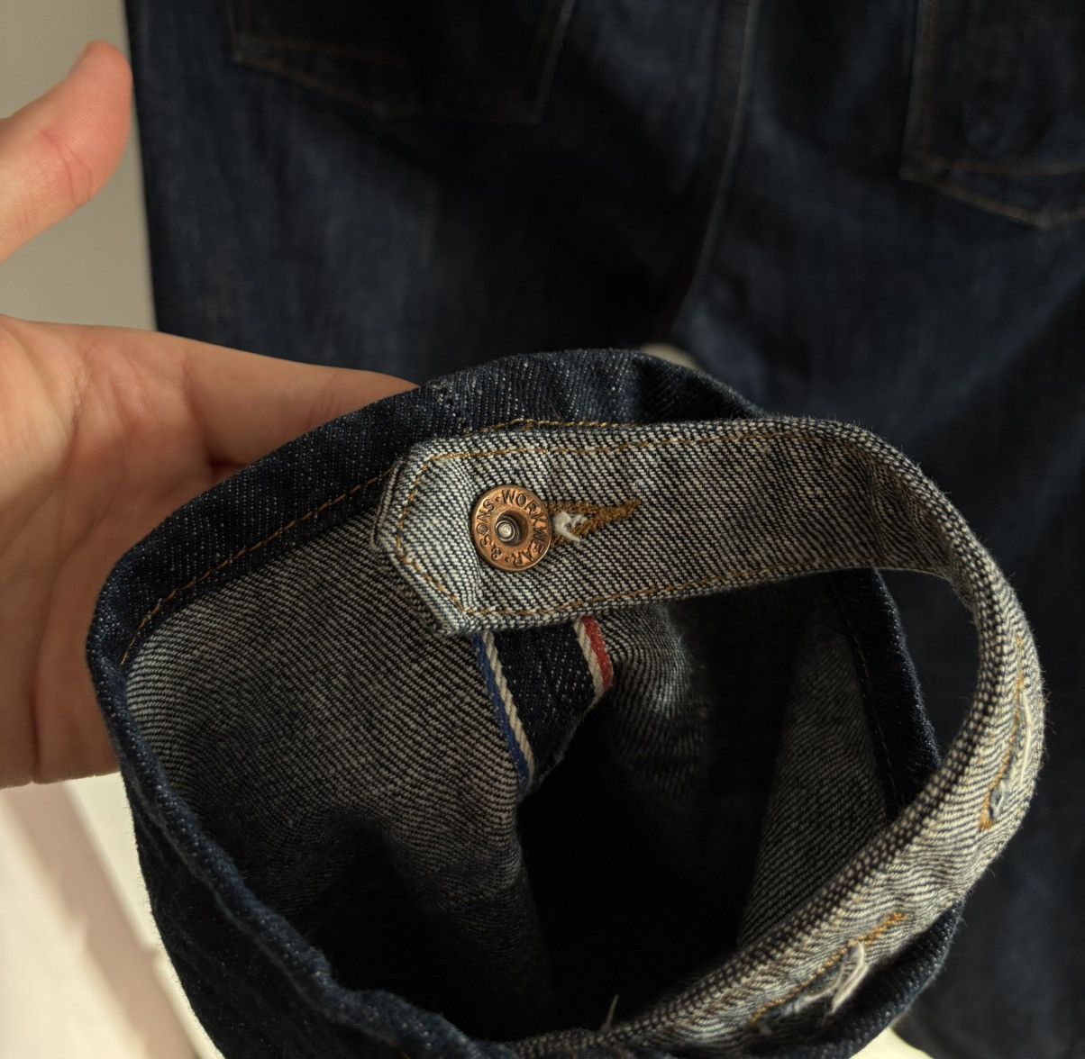 &SONS & SONS Denim Selvage Japanese Jeans Work Wear Engineered Size US 32 / EU 48 - 7 Thumbnail