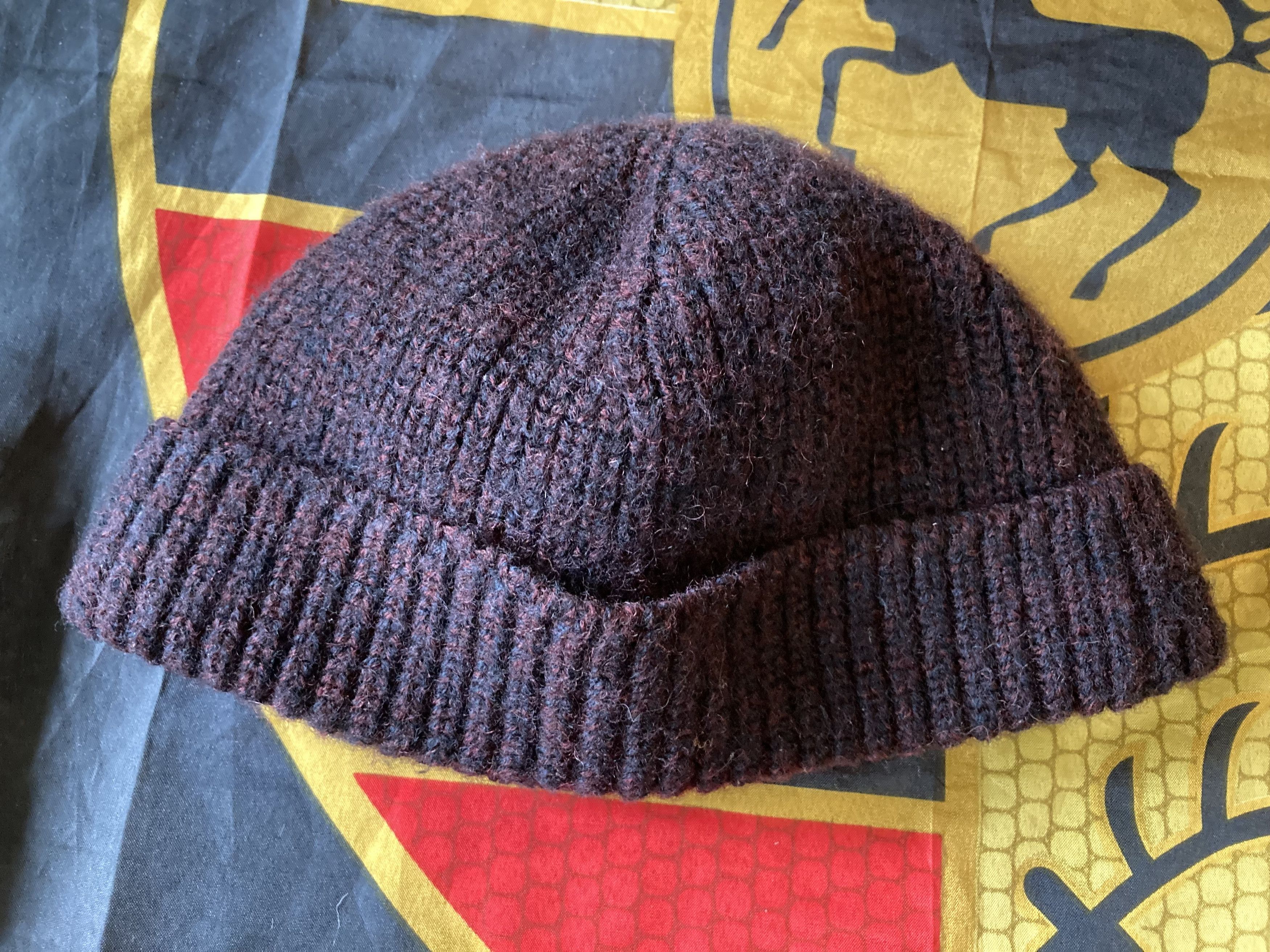 Lanvin Vintage Lanvin Wool Beanie Maroon Melange Hat Size ONE SIZE - 4 Thumbnail