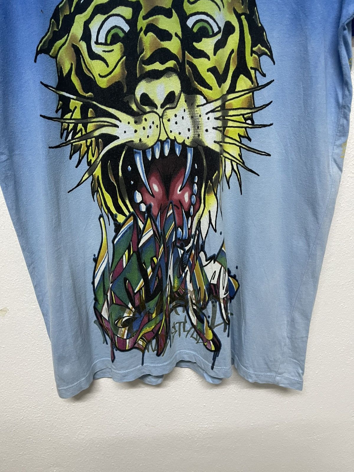 Ed Hardy 2000s ED HARDY CHRISTIAN AUDIGIER OVP DOUBLE LAYER TSHIRT Size US S / EU 44-46 / 1 - 6 Thumbnail