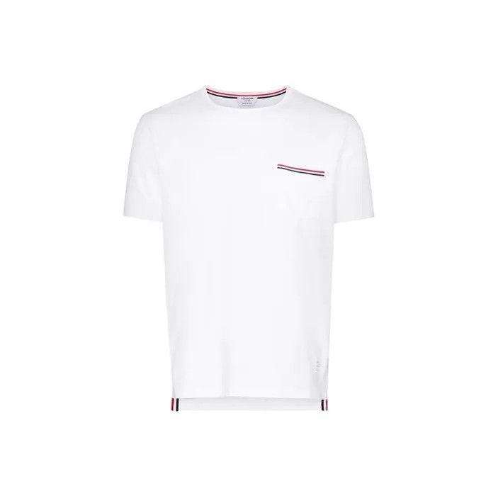 Thom Browne Thom Browne Short Sleeve White T-Shirt -2507 Size US S / EU 44-46 / 1 - 1 Thumbnail