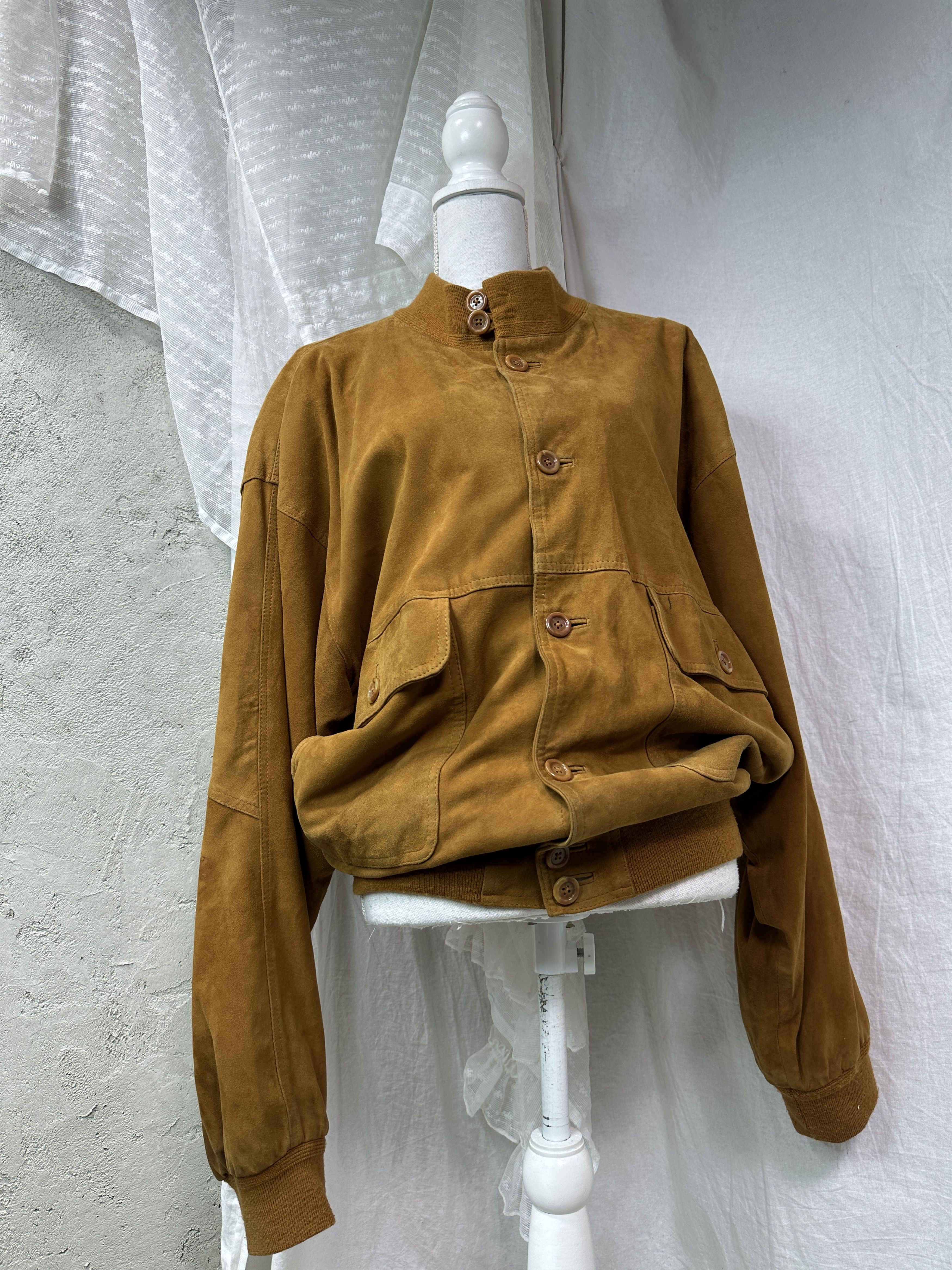 Vintage Vintage Leather Suede Old School Moto Jacket 90s Size US XXL / EU 58 / 5 - 1 Thumbnail