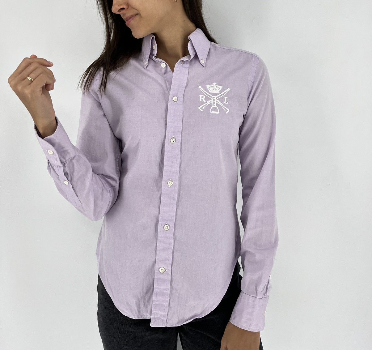 Polo Ralph Lauren Vintage Y2K Lauren Ralph Lauren Polo Casual Shirt Size S / US 4 / IT 40 - 2 Thumbnail