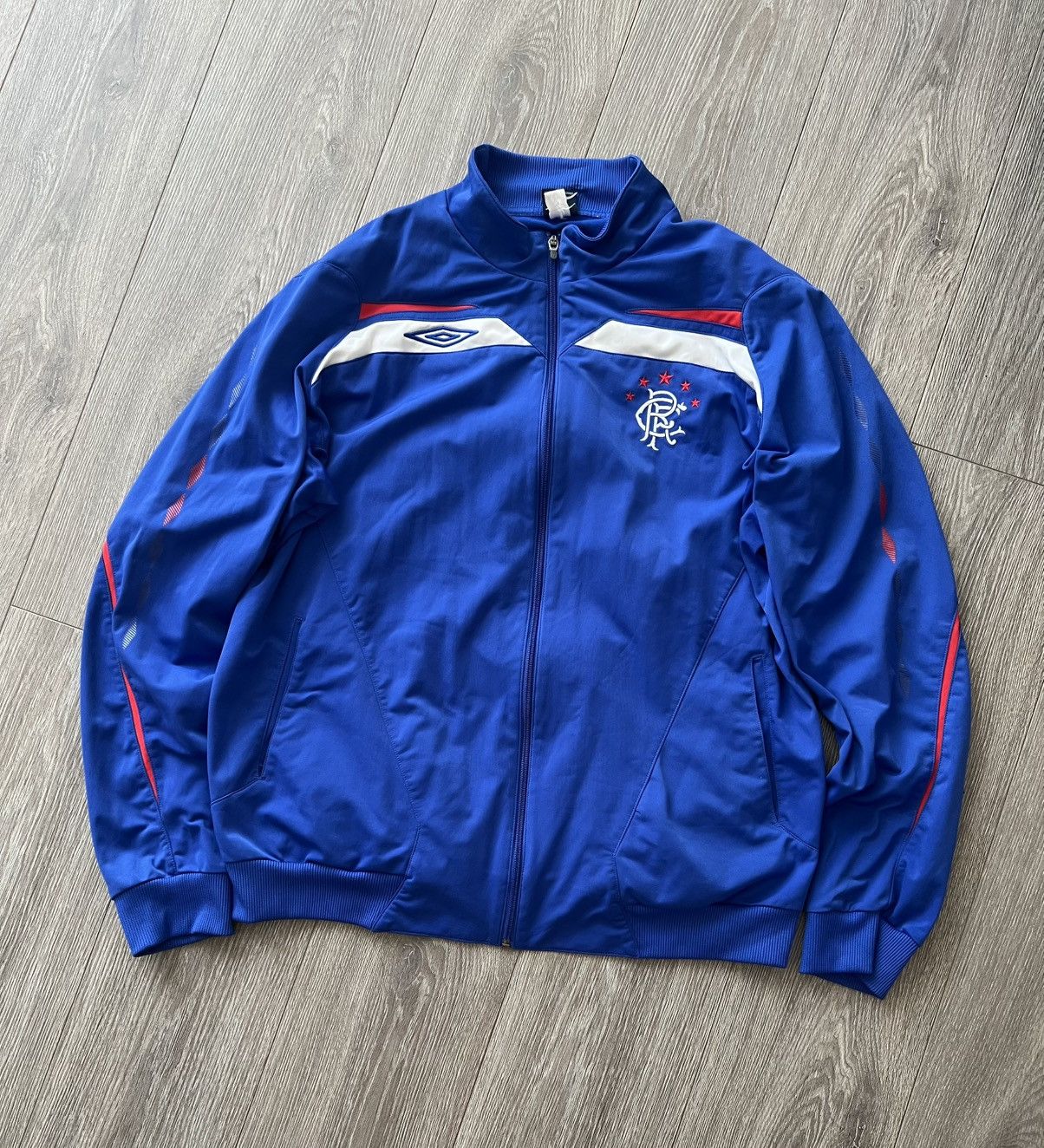 Umbro × Vintage Vintage Umbro Rangers Football Track Jacket Soccer Size US XXL / EU 58 / 5 - 1 Thumbnail