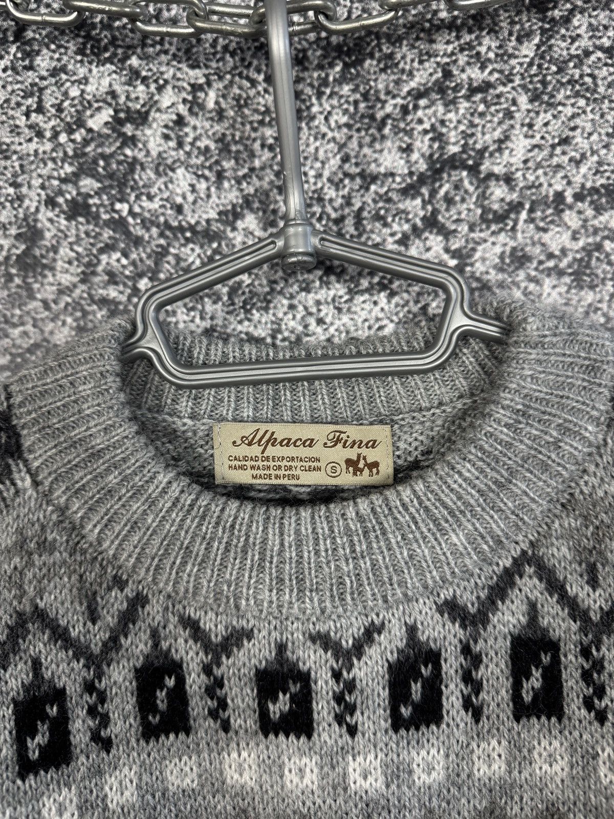 Other Alpaca Fina Sweater Fair Isle Pattern Wool Soft Knit Size S Size S / US 4 / IT 40 - 7 Thumbnail