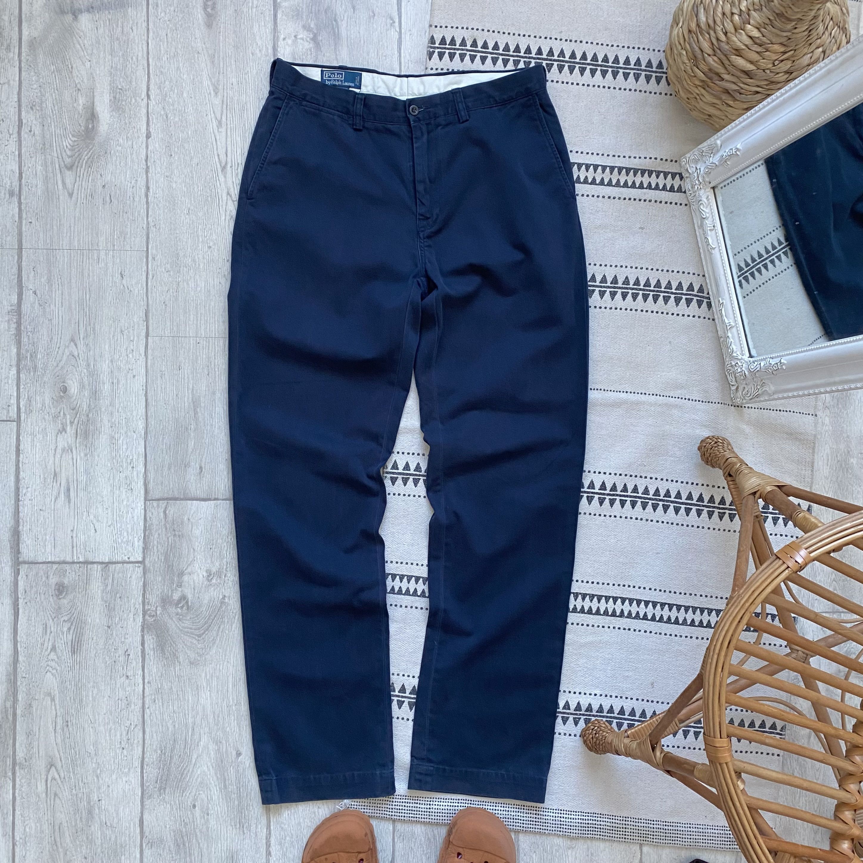 polo ralph lauren beams ビッグチノ　ネイビー ビームス×ポロラルフローレン ビッグチノ ネイビー W31 L30 - パンツ