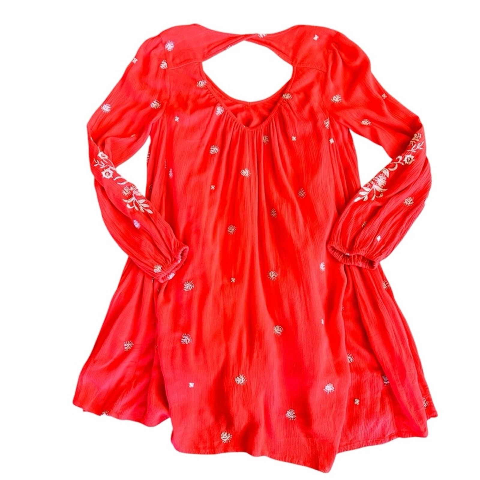Free People Free People Sweet Tennessee Dress – Red – Size S – EUC Size S / US 4 / IT 40 - 11 Thumbnail