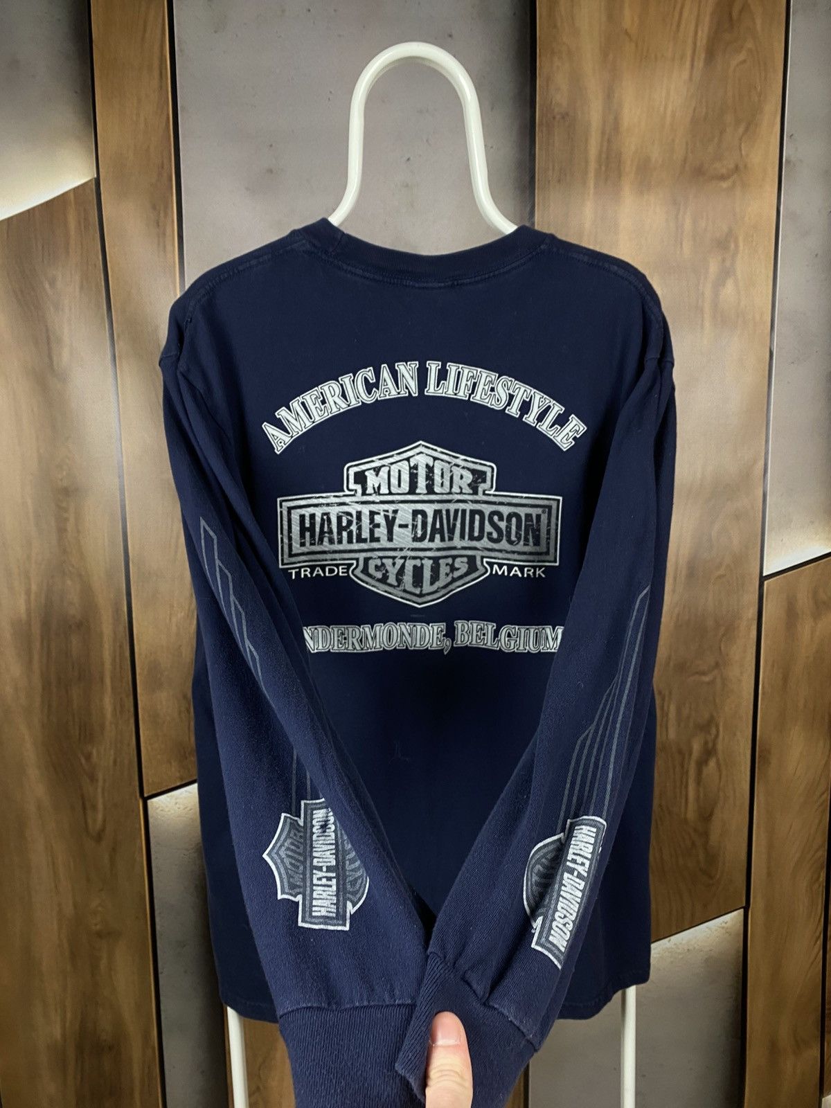 Harley Davidson 🔥Vintage 00s Sweatshirt Long Sleeve Harley Davidson America🔥 Size US L / EU 52-54 / 3 - 2 Thumbnail