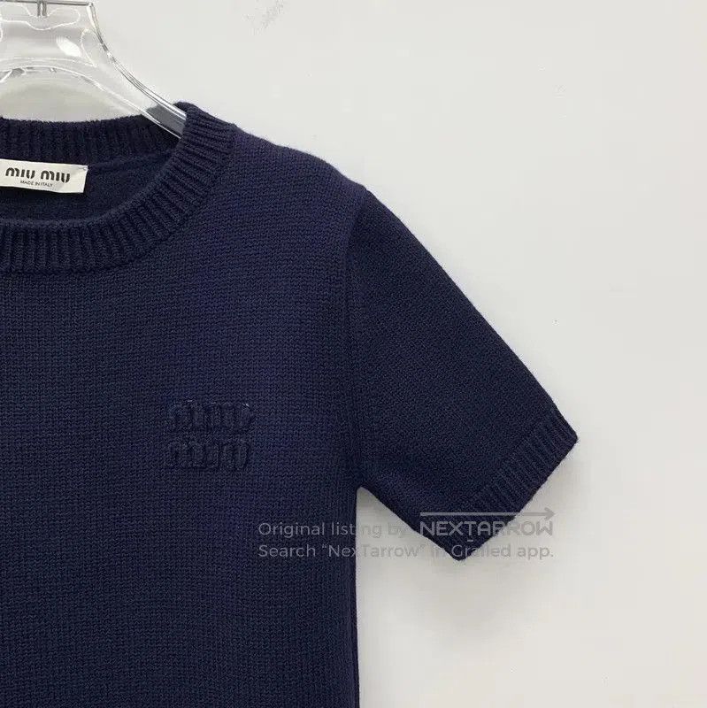 Miu Miu Miu Miu Navy Wool Women's Dress in XS Size . Size XS / US 0-2 / IT 36-38 - 3 Thumbnail