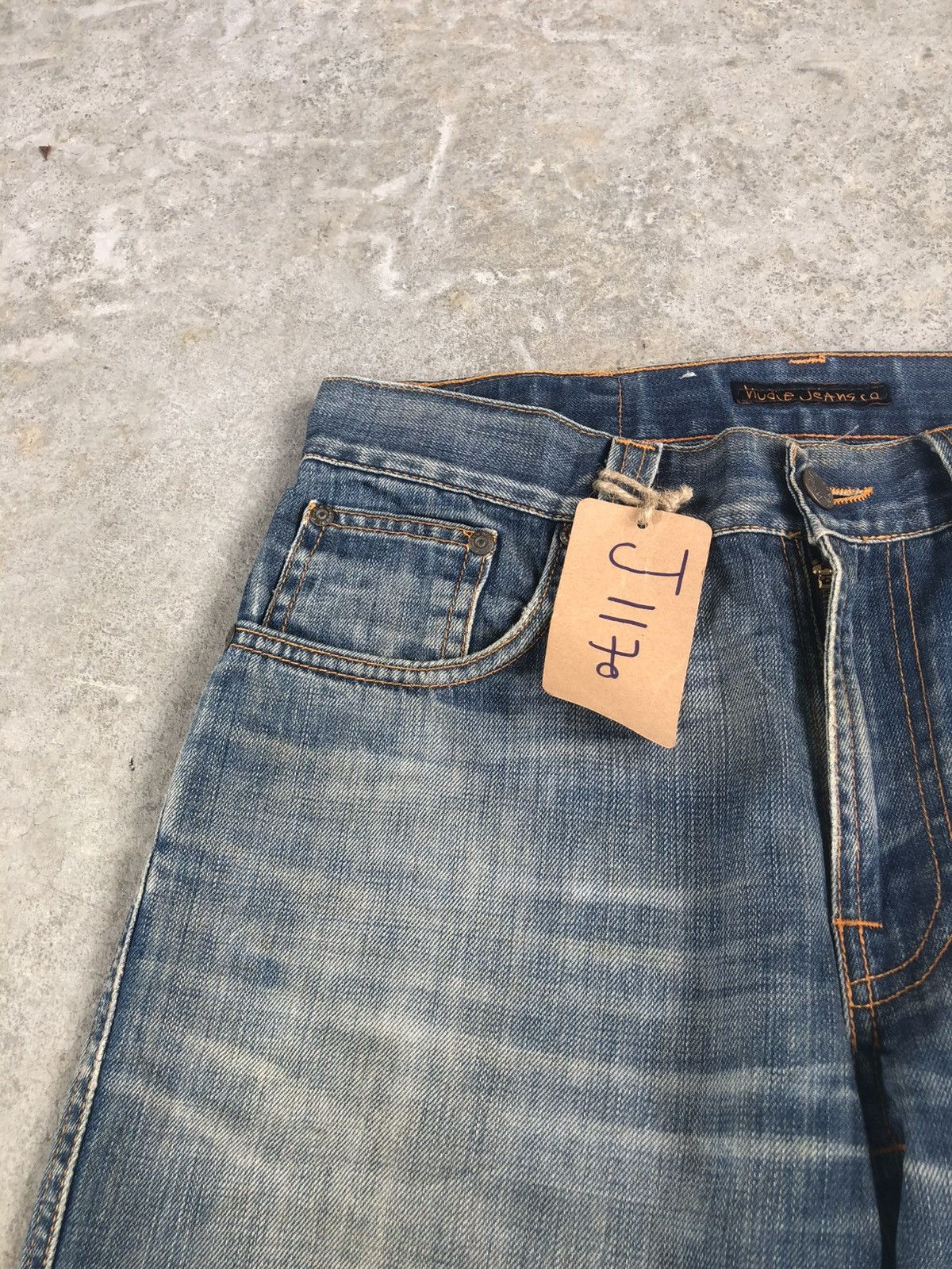 Nudie Jeans Nudie Distressed Jeans Mud Wash Size US 30 / EU 46 - 13 Thumbnail