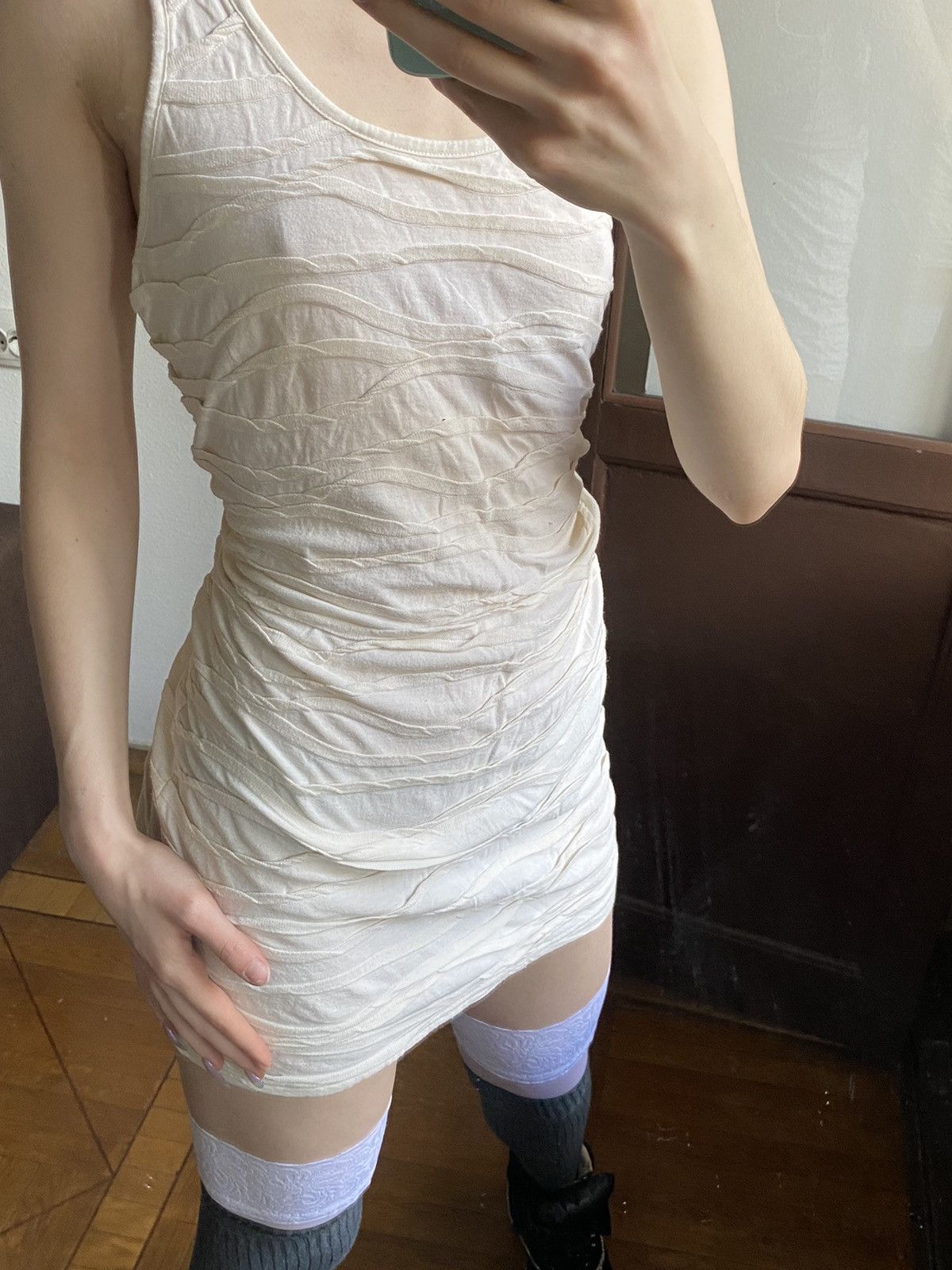 If Six Was Nine × Japanese Brand Vintage abstraction tight mini dress Y2K slim fit Size M / US 6-8 / IT 42-44 - 4 Thumbnail
