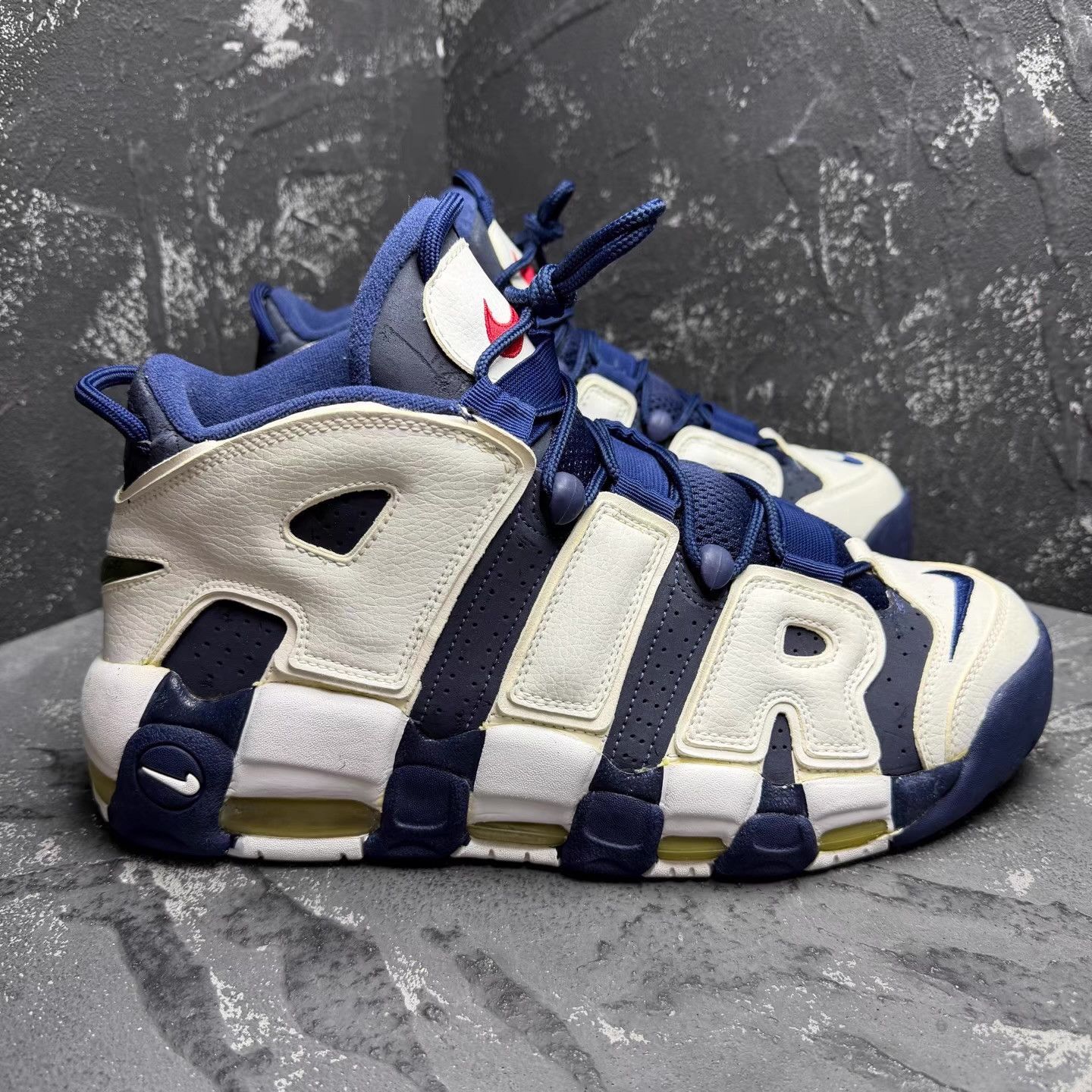 Nike Nike Air More Uptempo Olympic 2012 Navy Q10 Size US 11 / EU 44 - 6 Thumbnail