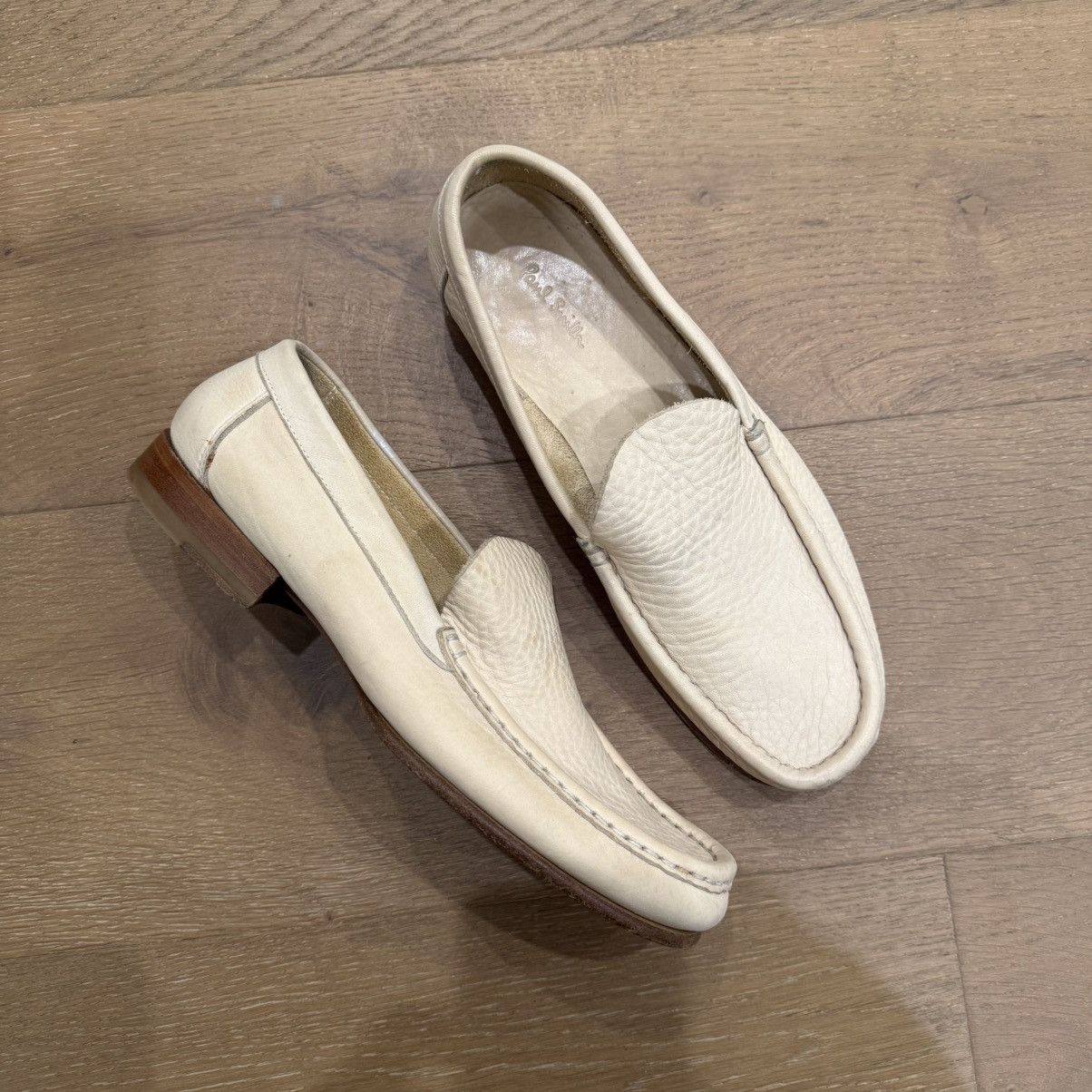 Paul Smith Vintage Paul Smith Cream Leather Loafers Size US 9.5 / EU 42-43 - 3 Thumbnail
