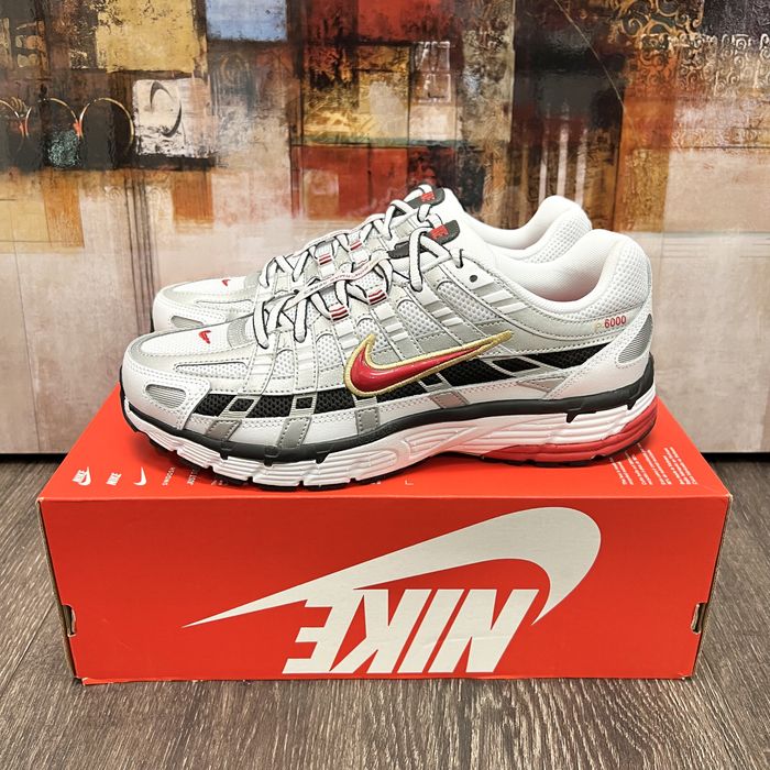 nike p6000 white gold red