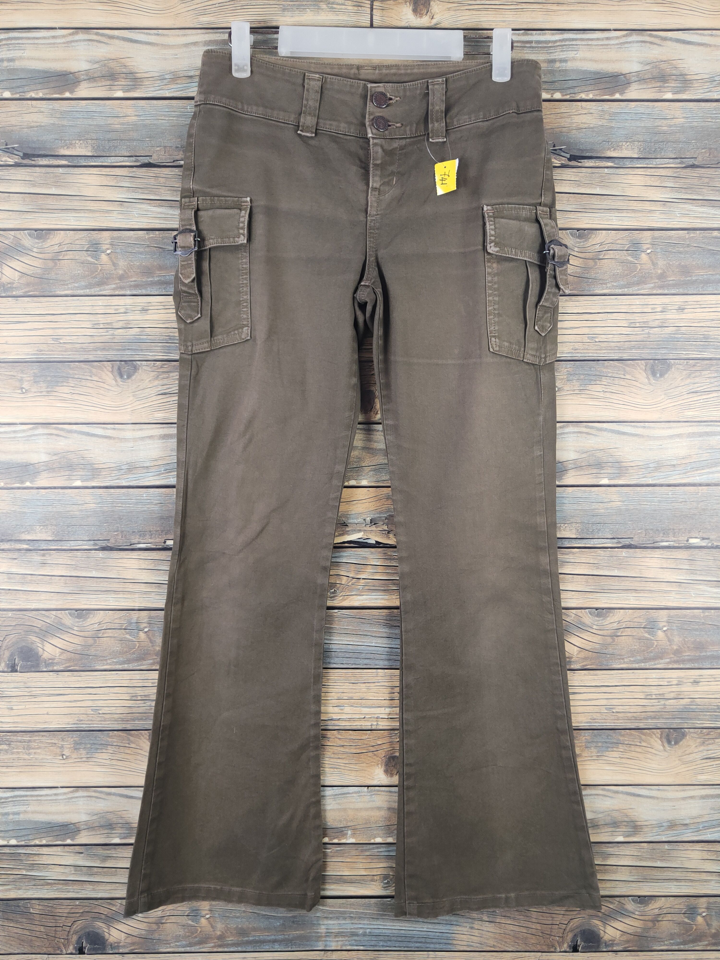 Japanese Brand DL Nudist Jean Brown Multipocket Tactical Cargo Pants #741 Size 28" / US 6 / IT 42 - 1 Thumbnail