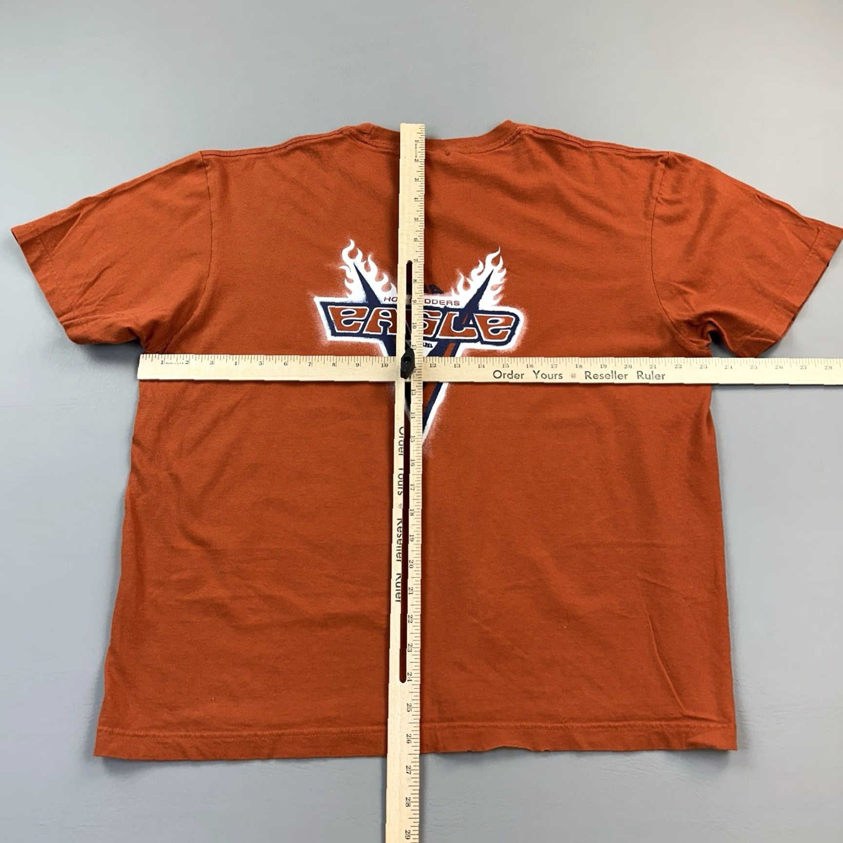 American Eagle Outfitters Vintage American Eagle Outfitters Shirt Mens L Orange Eagle Club Y2K 90s Grunge Retro T-Shirt Size US L / EU 52-54 / 3 - 7 Thumbnail