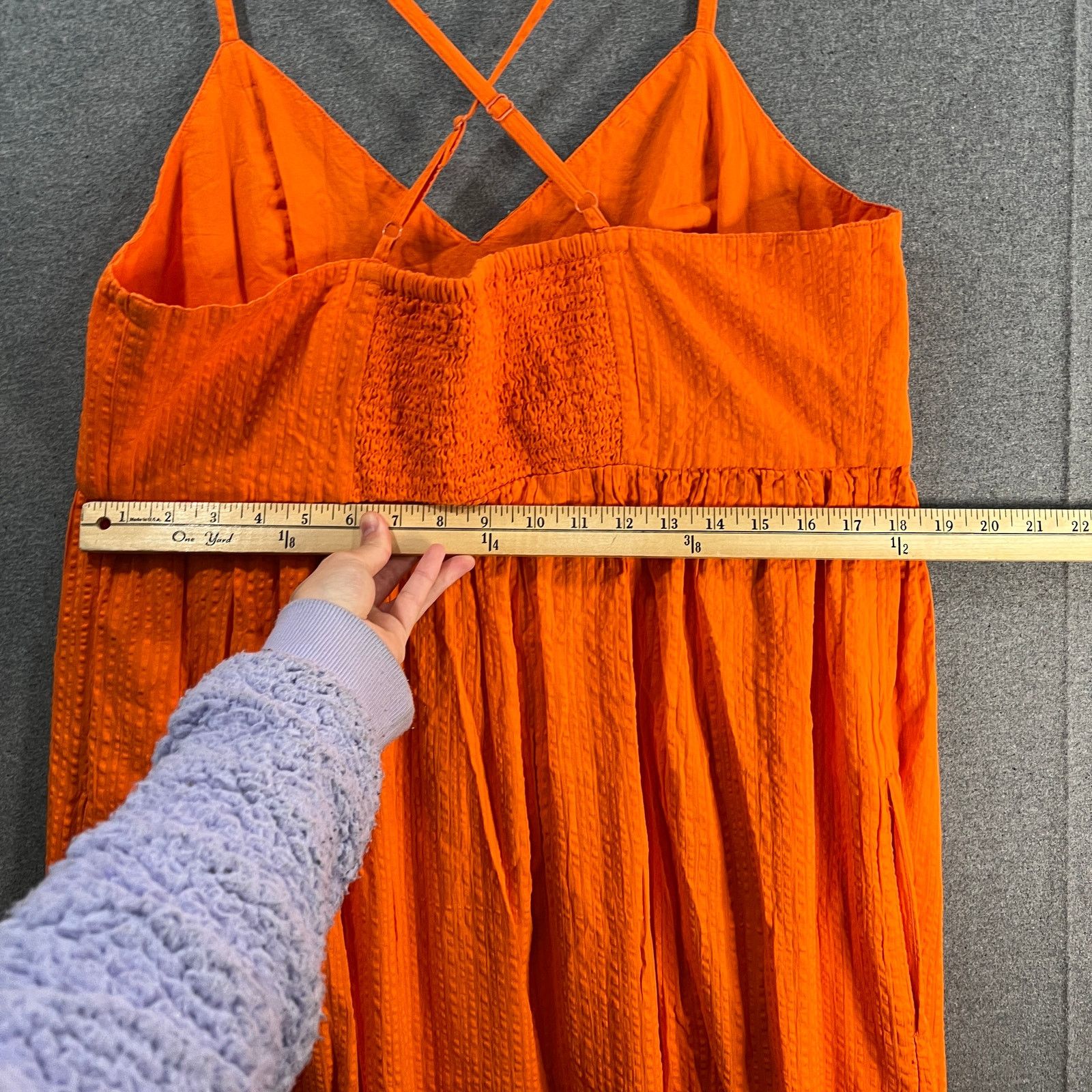 Other Destination 365 Regular Seersucker Maxi Dress Bright Size L / US 10 / IT 46 - 8 Thumbnail