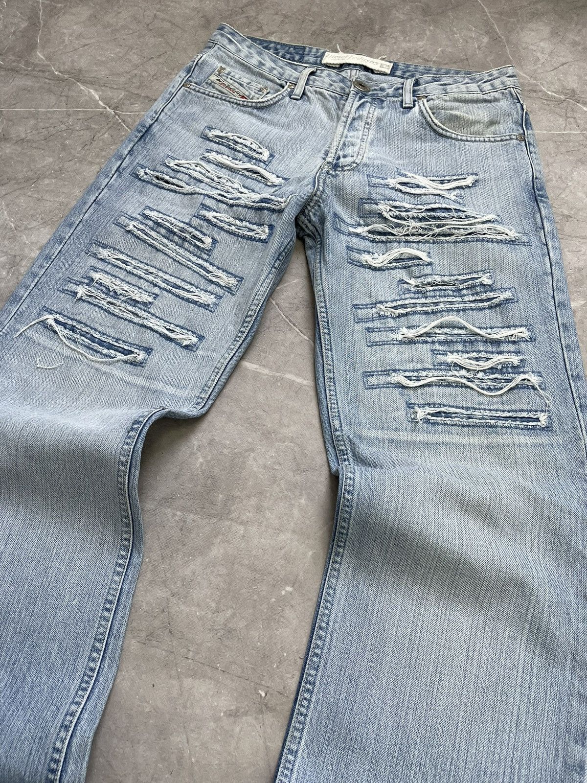 Diesel Diesel distressed jeans pants flared y2k archive hype Size US 32 / EU 48 - 3 Thumbnail