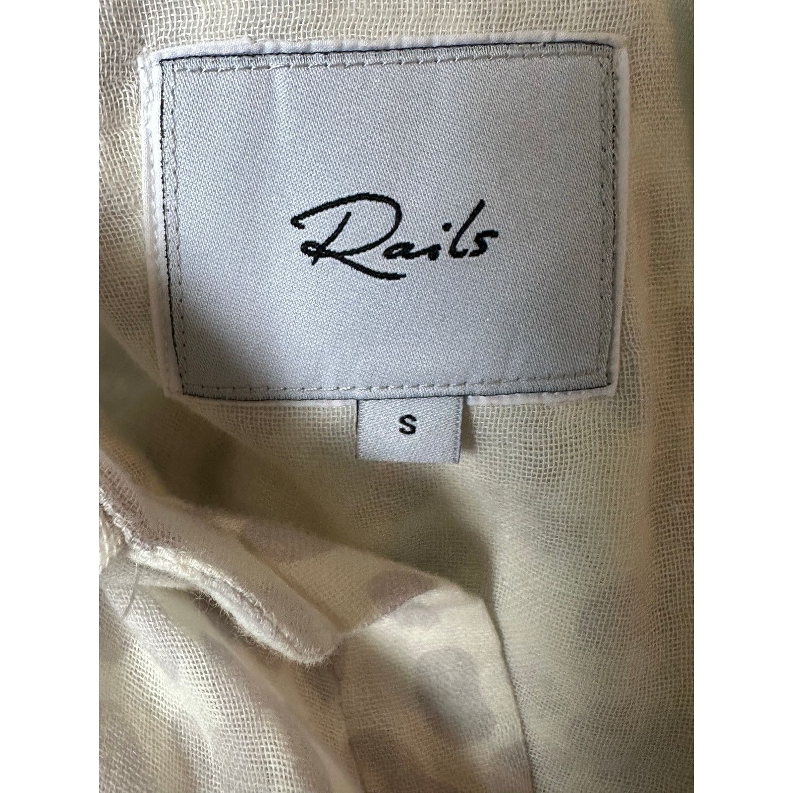 Rails Rails Ellis Grey Jaguar Button Front Shirt Tunic size Small Size S / US 4 / IT 40 - 3 Thumbnail
