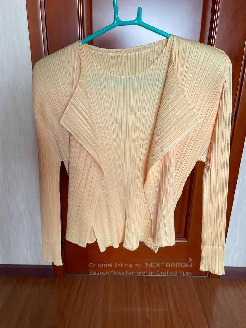 Issey Miyake Issey Miyake Pleated Long Sleeve Cardigan Size L / US 10 / IT 46 - 7 Thumbnail