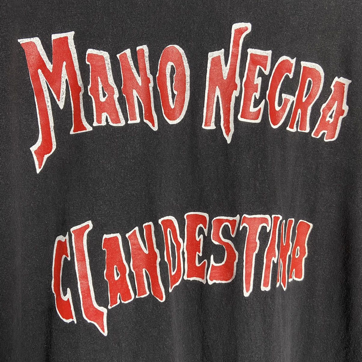 Band Tees Vintage 90s Mano Negra Band Tee / Punk Long Sleeve Size US XL / EU 56 / 4 - 4 Thumbnail