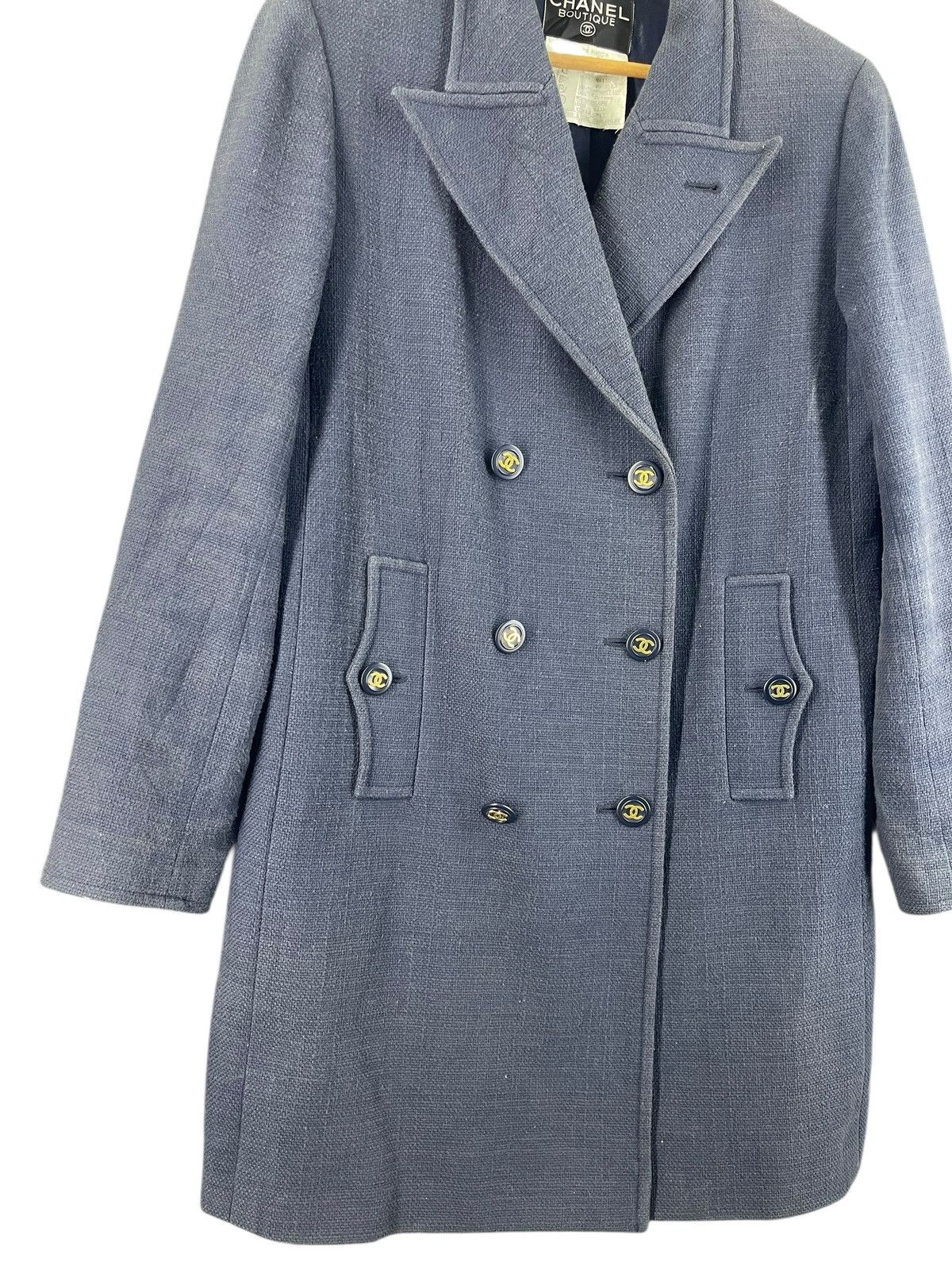 Chanel Vintage 1990's Chanel Double Breasted Jacket Rare Size XS / US 0-2 / IT 36-38 - 3 Thumbnail
