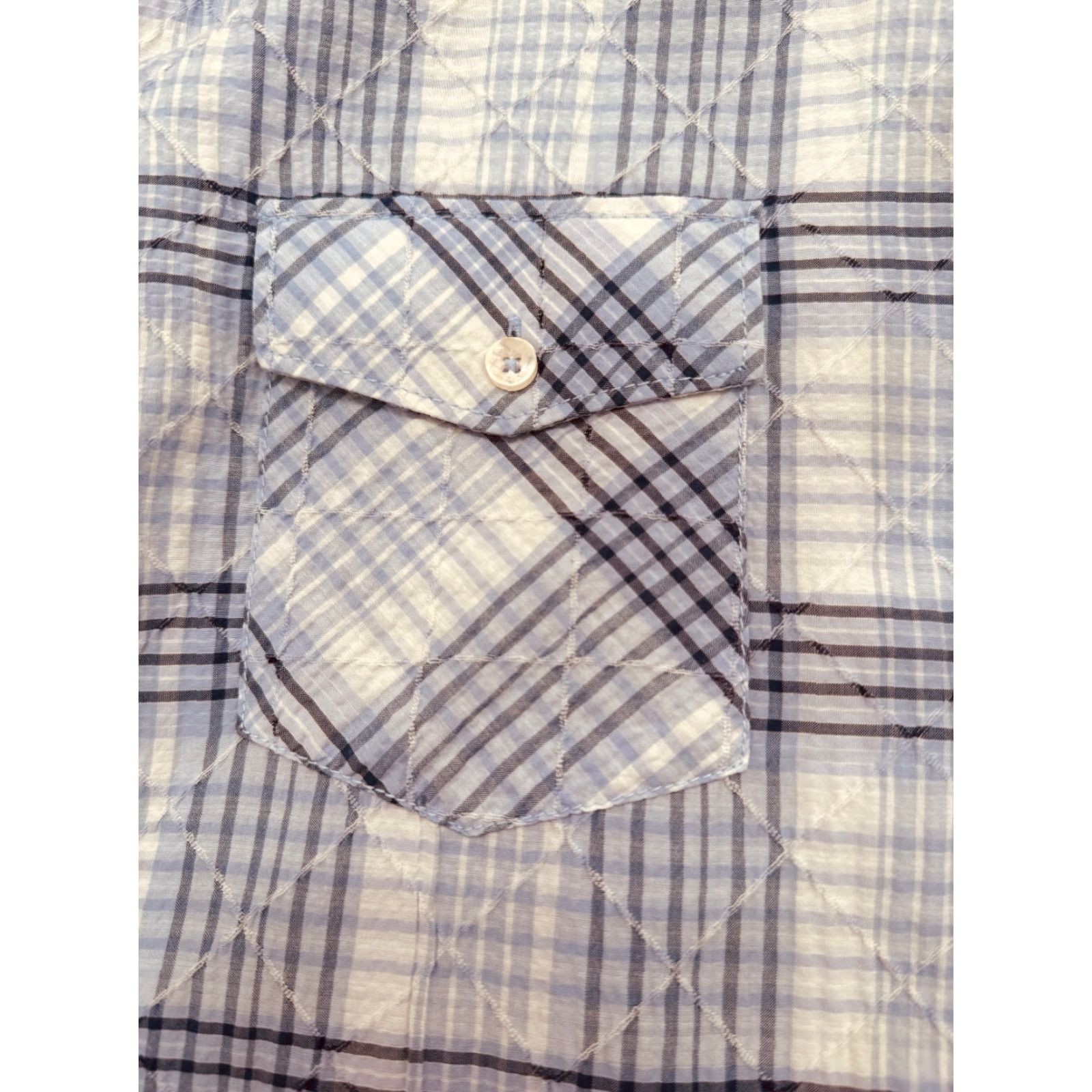 BUGATCHI VINTAGE Bugatchi Long Sleeve Button Up Mens Large Check Shirt Reversible Cuffs 2909 Size US L / EU 52-54 / 3 - 3 Thumbnail