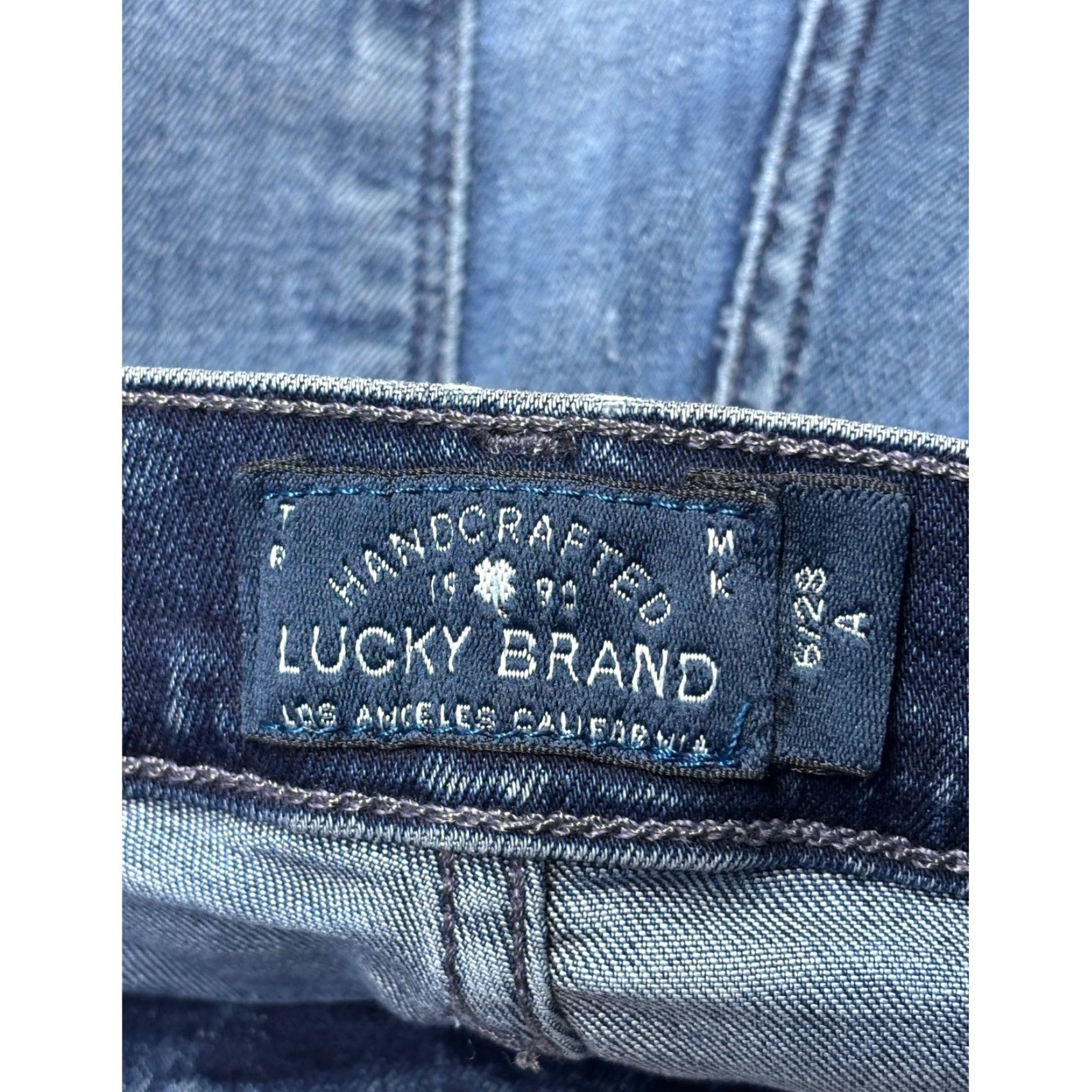 Lucky Brand Lucky Brand Brooke Straight Jeans Blue Premium Italian Stretch Womens 29 Inseam 30.5 5-Pocket Denim Stretch Vintage Not Included Size 29" - 5 Thumbnail