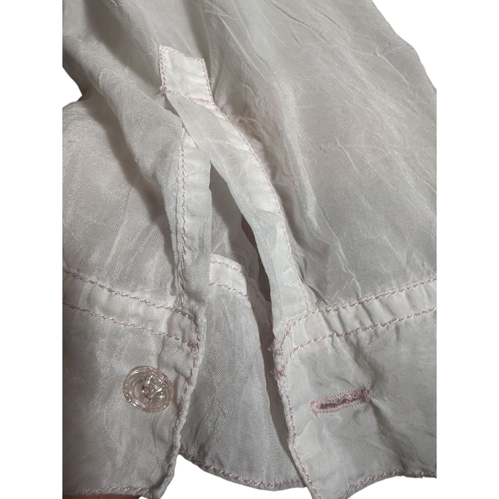 Johnny Was Johnny was white button down top with detailed embroidery Size XL / US 12-14 / IT 48-50 - 11 Thumbnail