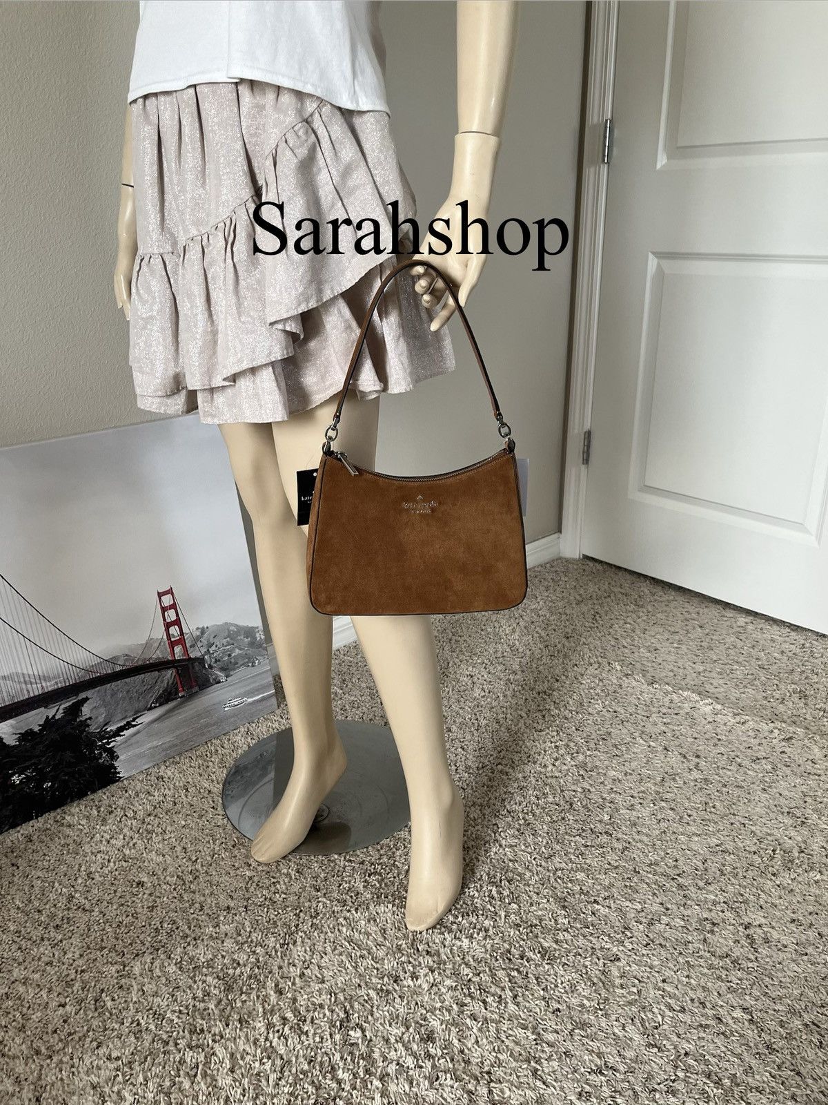 Kate Spade Kate Spade Margot Suede Medium Shoulder Bag Size ONE SIZE - 8 Thumbnail