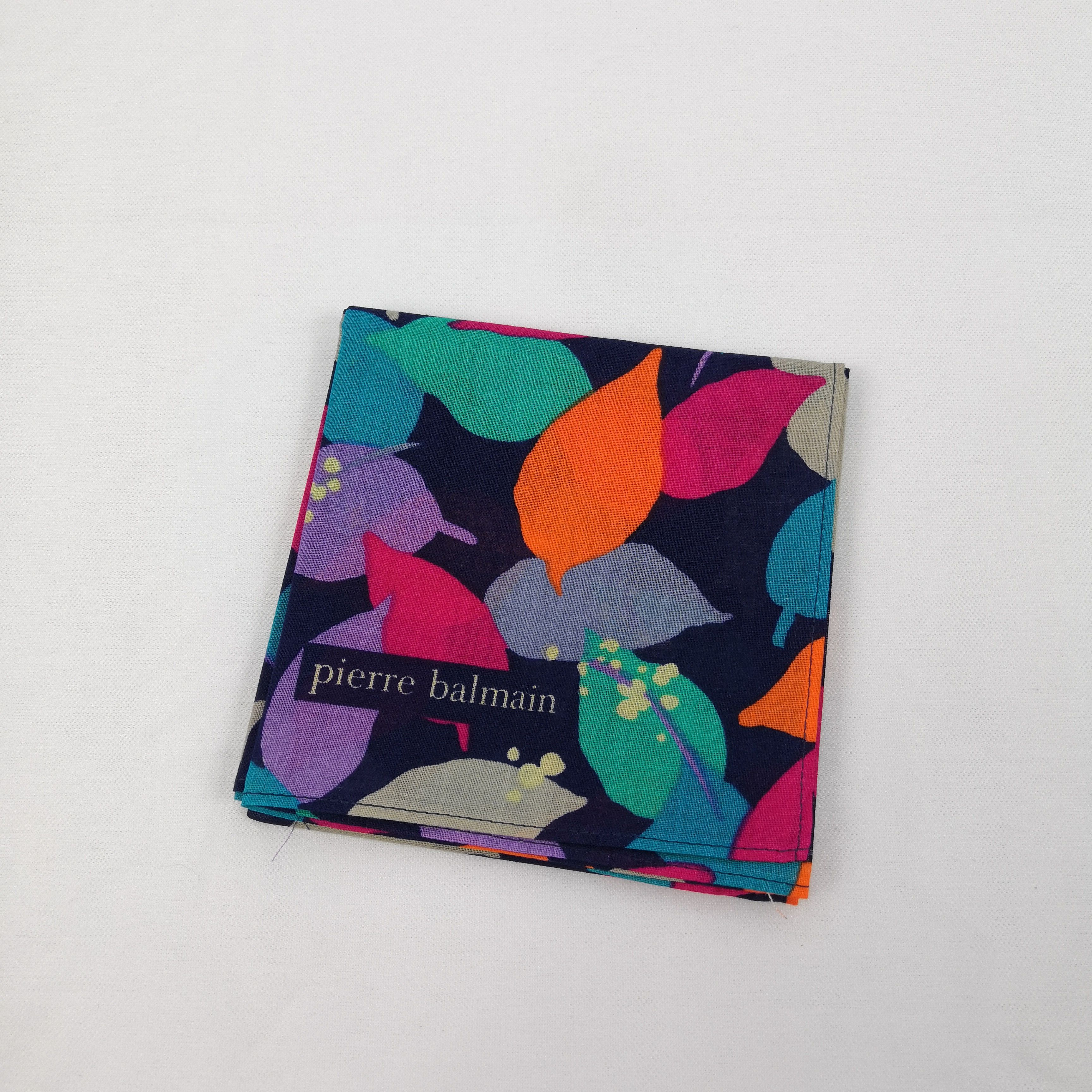 Japanese Brand Vintage Pierre Balmain Handkerchief Neckerchief Bandana Size ONE SIZE - 4 Thumbnail
