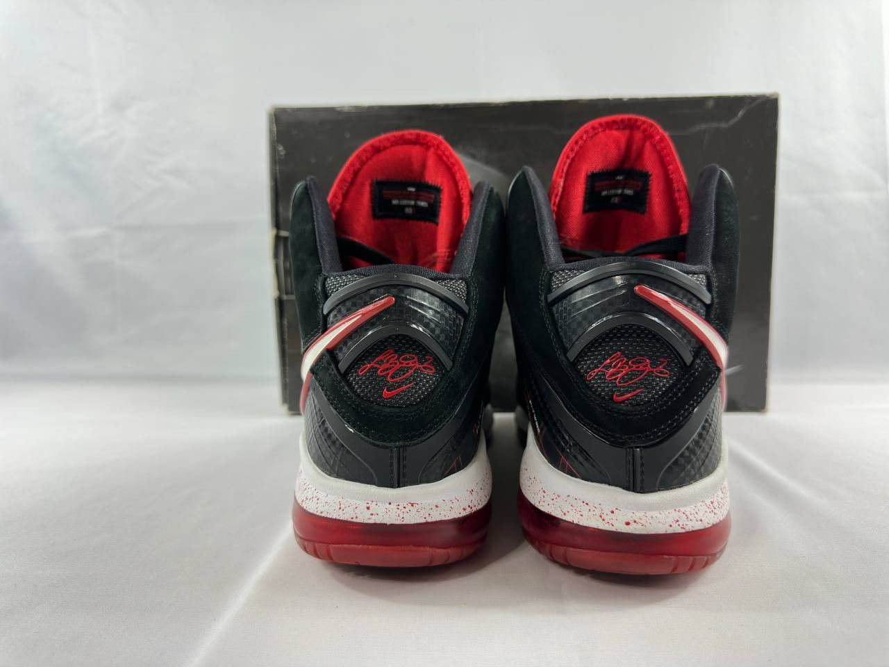 Nike Nike Lebron 8 Black White Varsity Red Bred 2010 Size US 9 / EU 42 - 5 Thumbnail