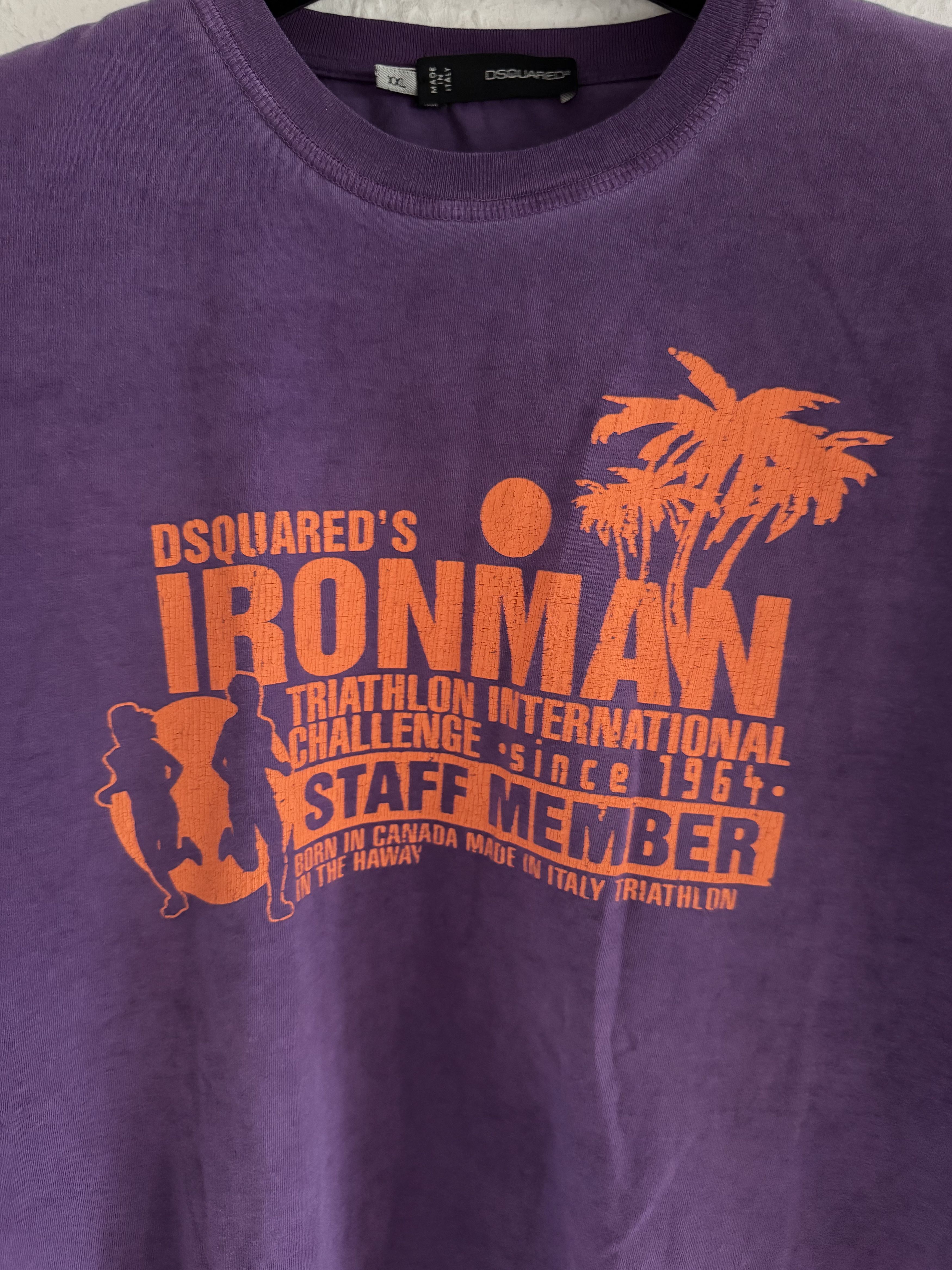 Dsquared2 Ironman Triathlon Graphic T-Shirt Size US XXL / EU 58 / 5 - 4 Thumbnail