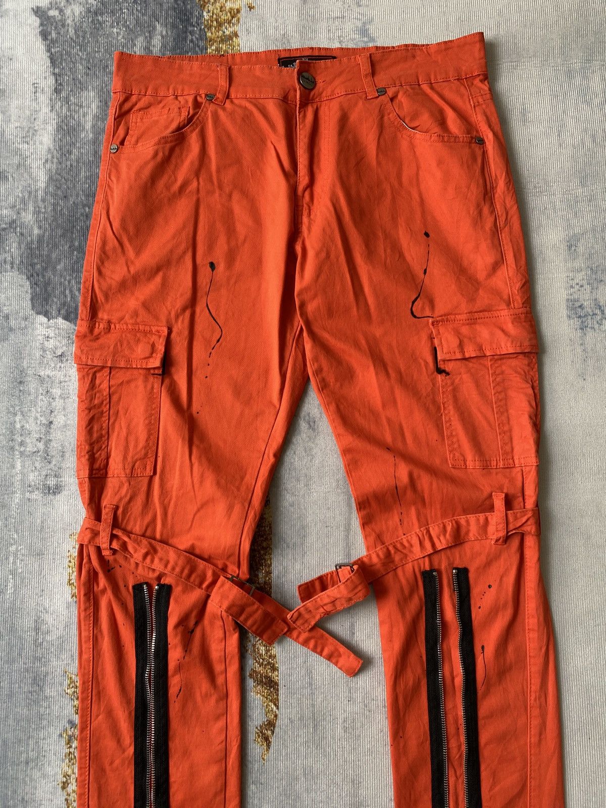 Japanese Brand × Seditionaries Denim City Bondage Splatter Design Punk Jeans Size US 34 / EU 50 - 3 Thumbnail