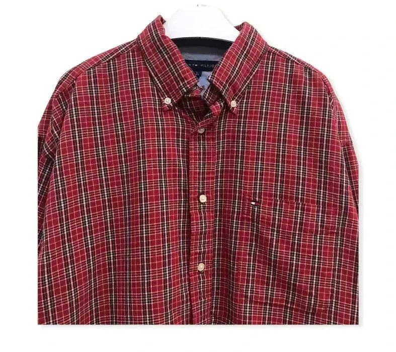 Flannel Tommy Hilfiger Plaid Tartan Flannel Shirt Size US L / EU 52-54 / 3 - 2 Thumbnail