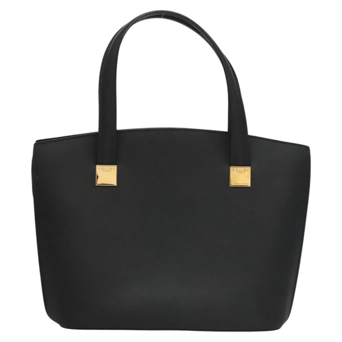 Celine CELINE Hand Bag Leather Navy Gold Size ONE SIZE - 3 Thumbnail