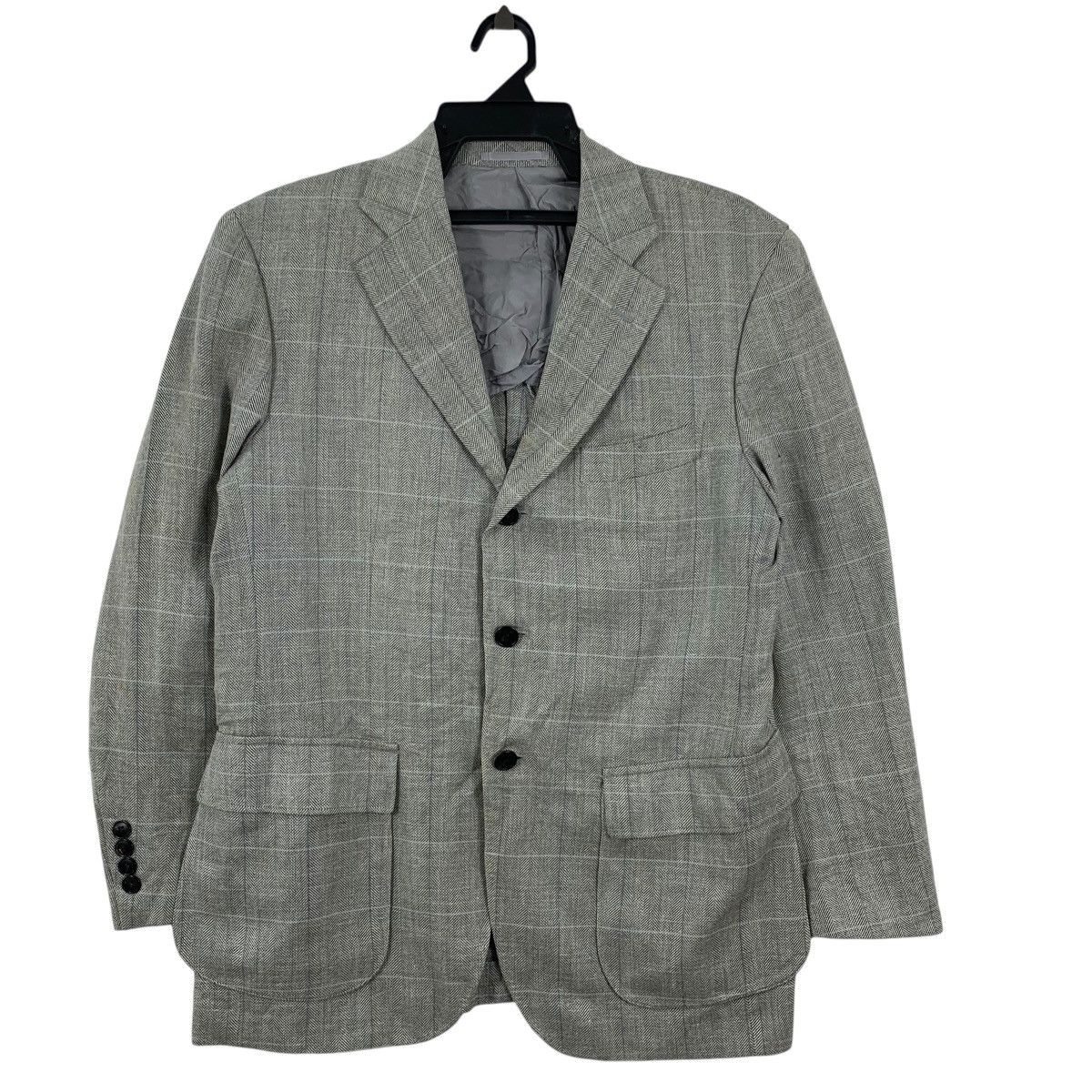 Lanvin Vintage LANVIN COLLECTION HERRINGBONE Pattern 3 Button Size 46R - 5 Thumbnail