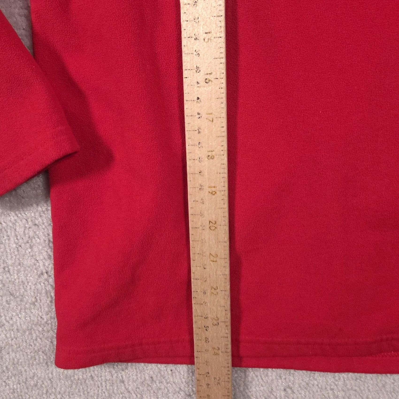 The North Face The North Face Pullover Womens XS Red Fleece 1/4 Zip Mock Neck Long Sleeve Size XL / US 12-14 / IT 48-50 - 7 Thumbnail