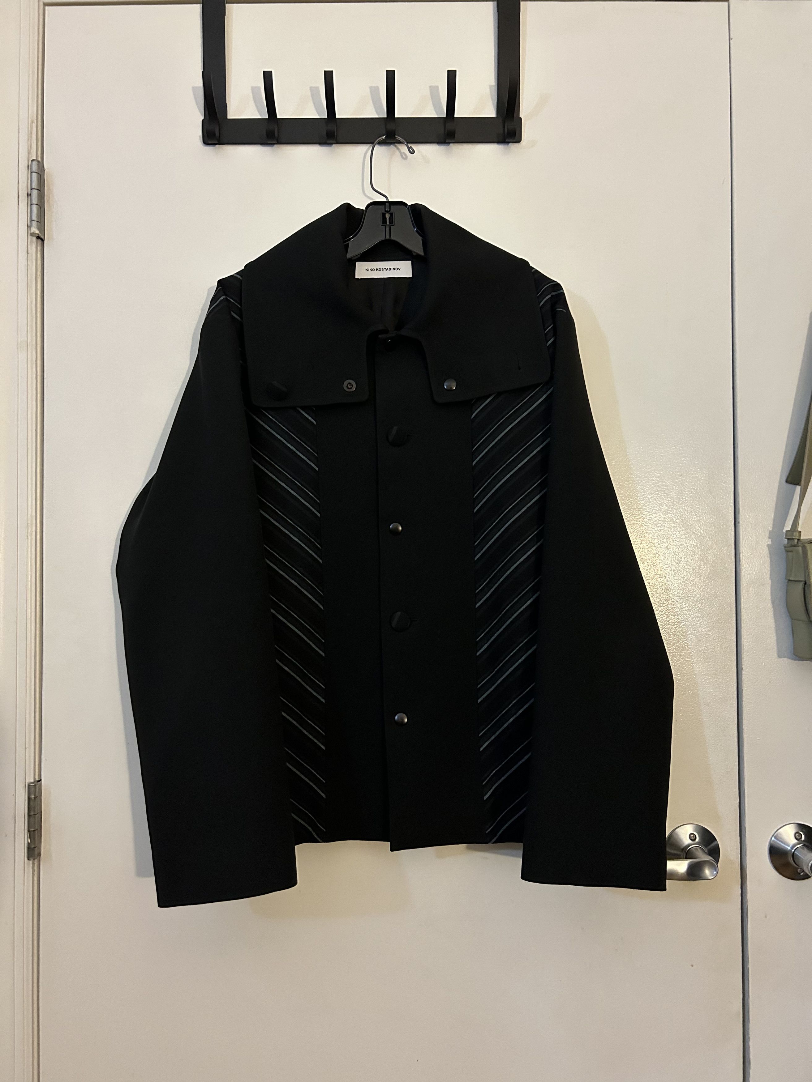 KIKO KOSTADINOV MIDNIGHT STRIPE コート Kiko Kostadinov Kiko Kostadinov Midnight Stripe Padded Coat